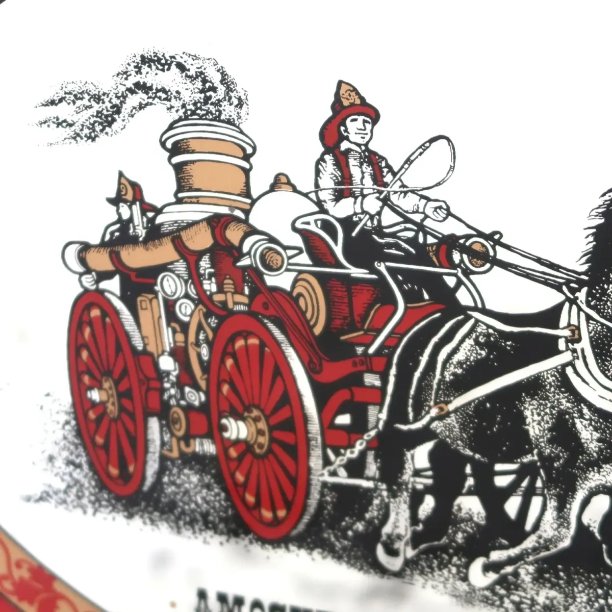 AMOSKEAG STEAM FIRE ENGINE ビンテージ ウォールミラー