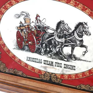 AMOSKEAG STEAM FIRE ENGINE ビンテージ ウォールミラー