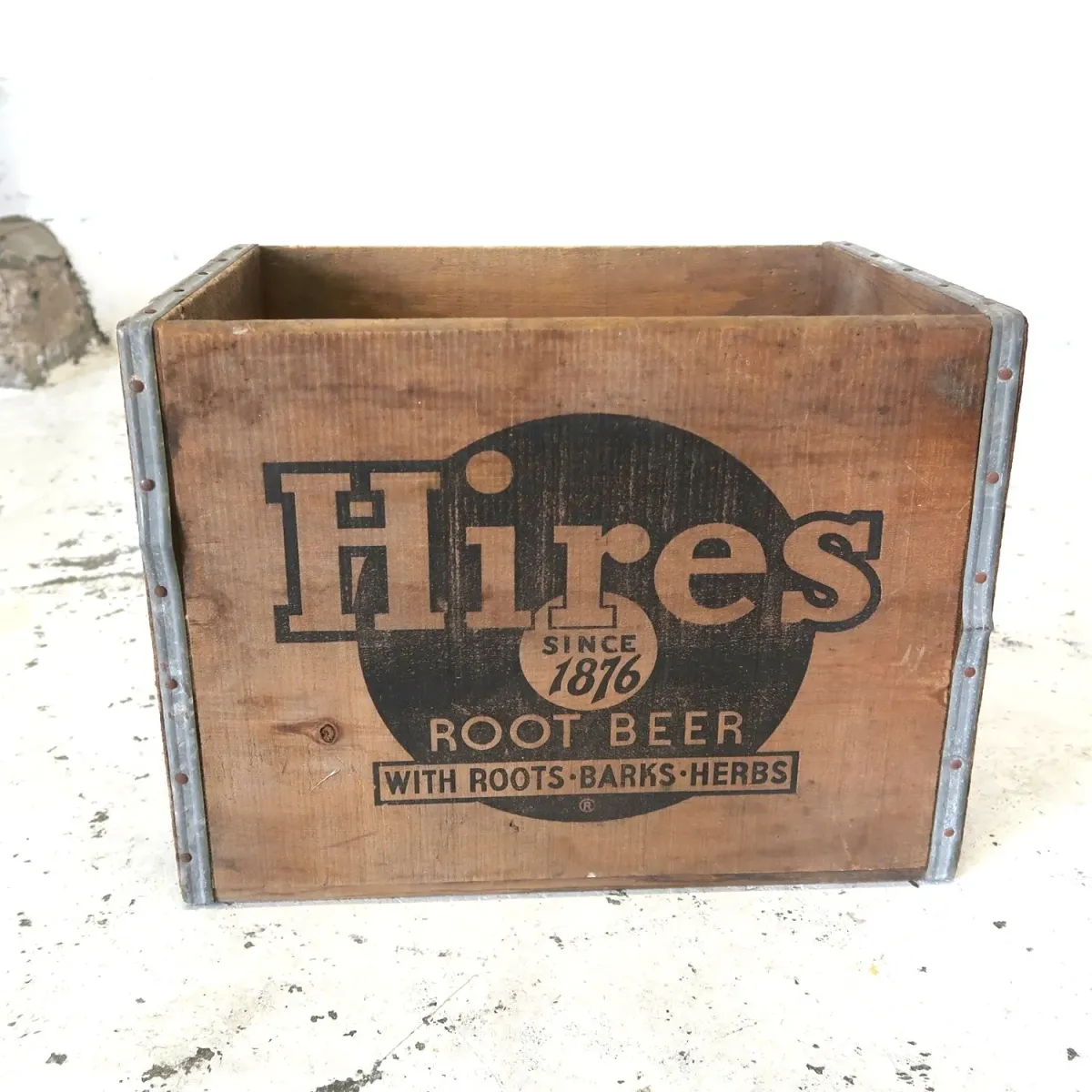 Hires ビンテージ ウッドボックス