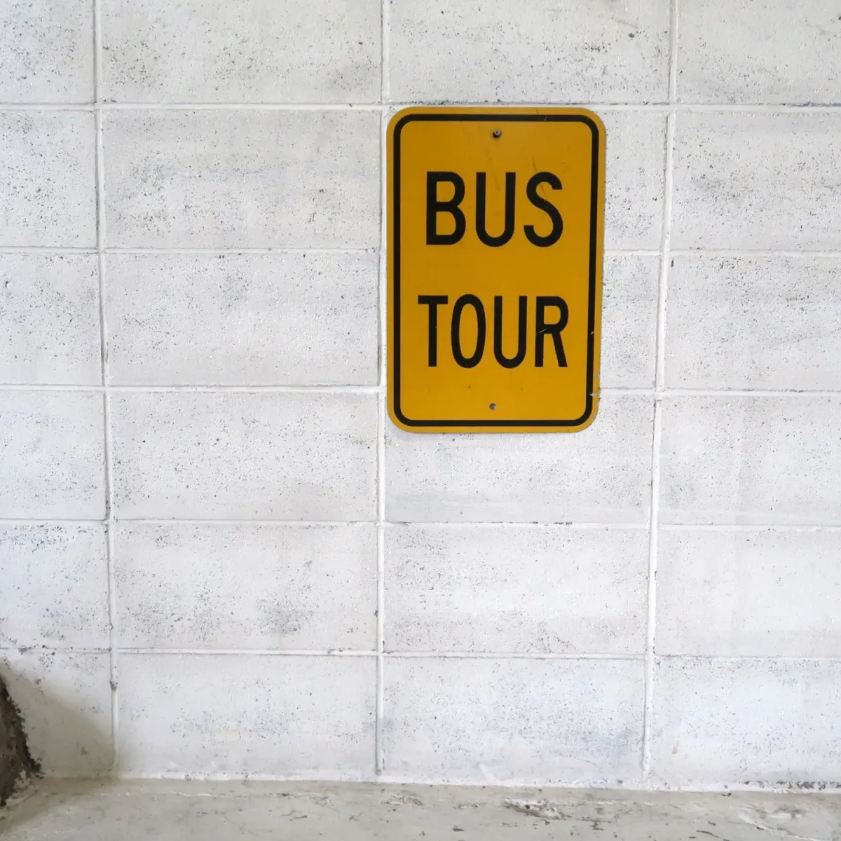 BUS TOUR ビンテージ ロードサイン