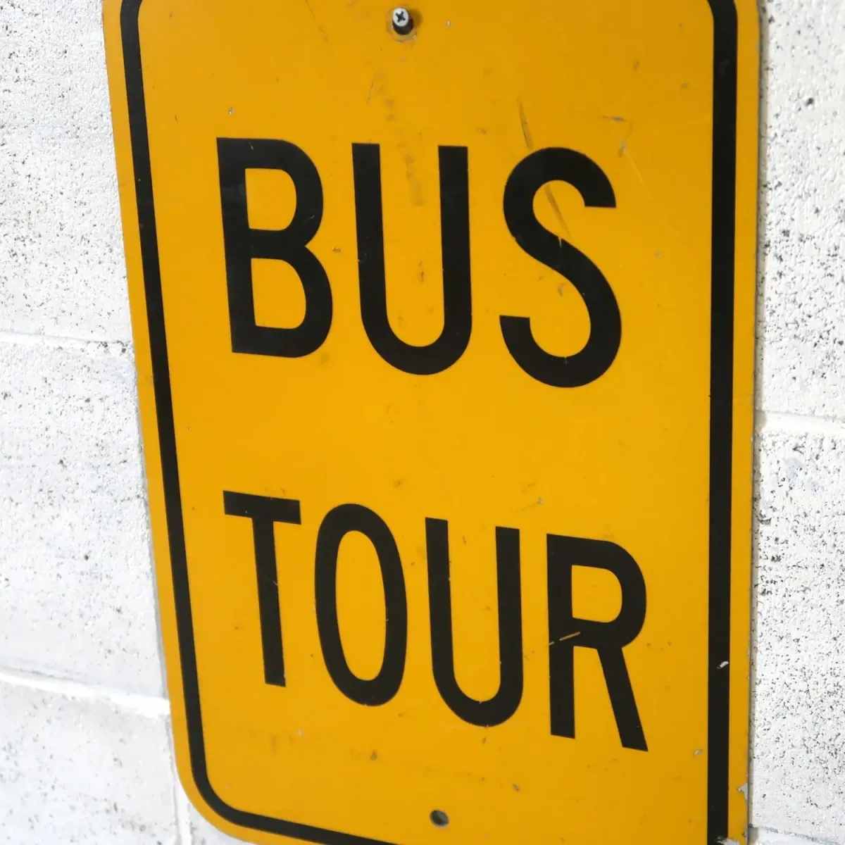 BUS TOUR ビンテージ ロードサイン