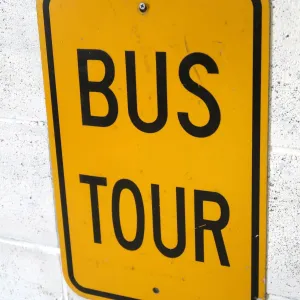 BUS TOUR ビンテージ ロードサイン
