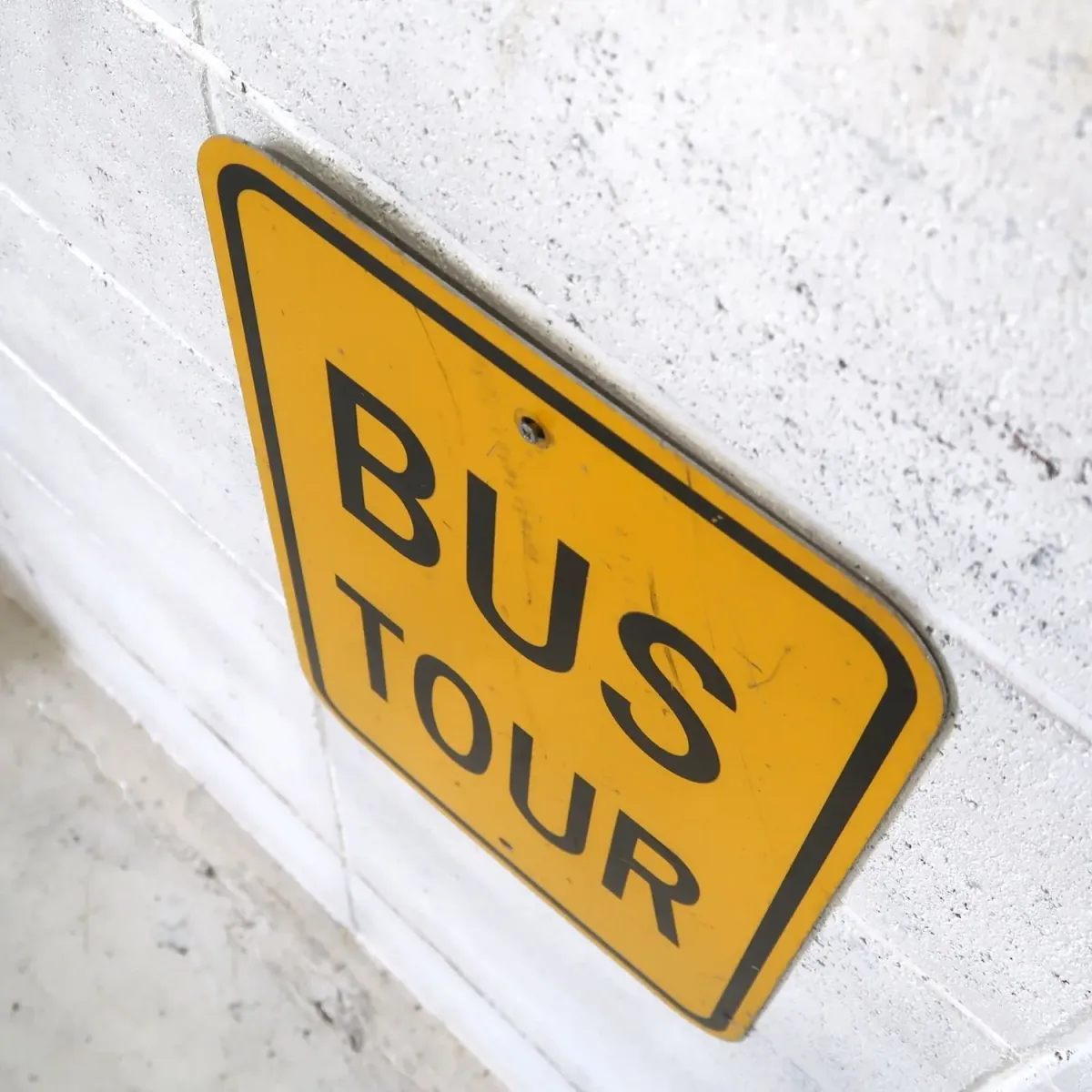 BUS TOUR ビンテージ ロードサイン