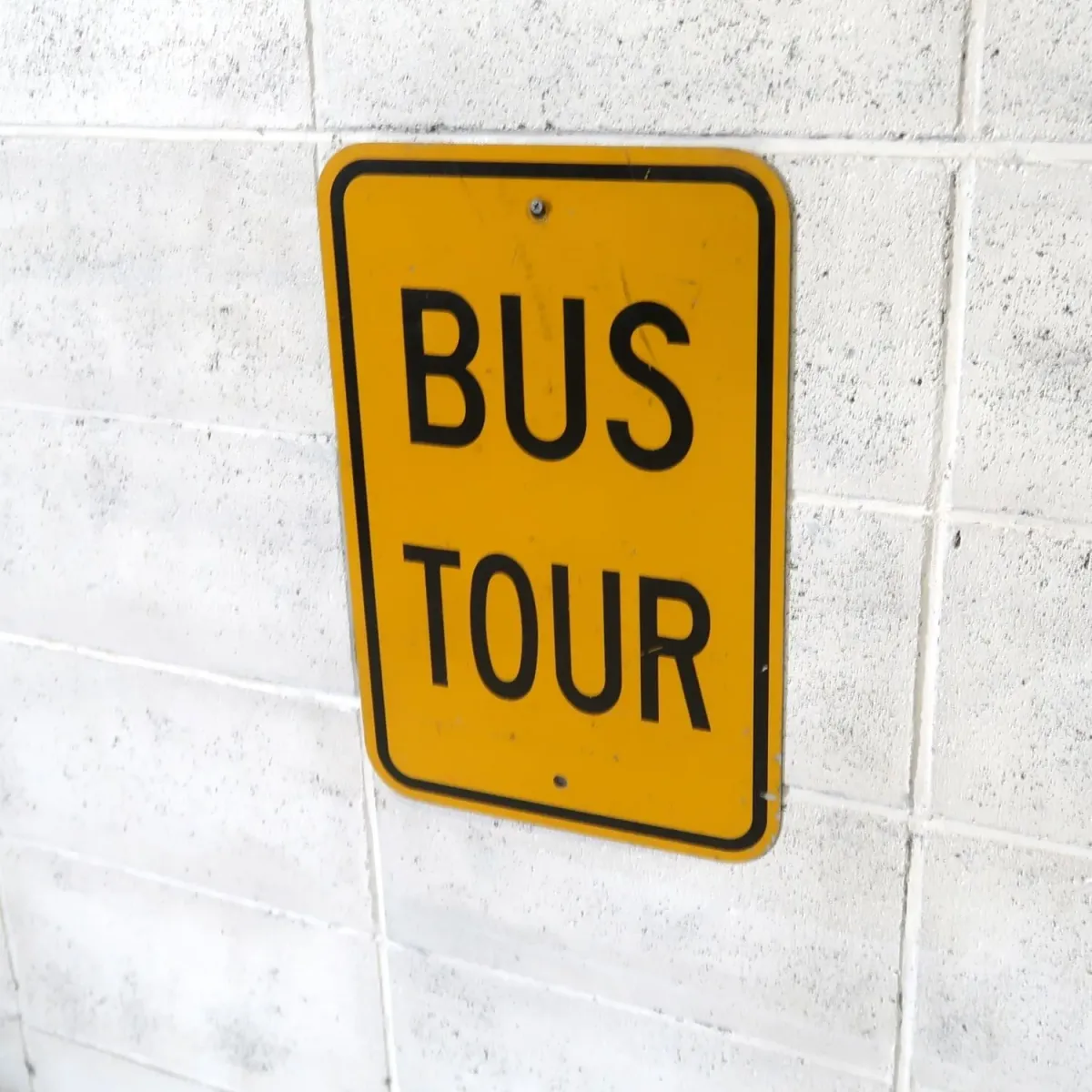 BUS TOUR ビンテージ ロードサイン