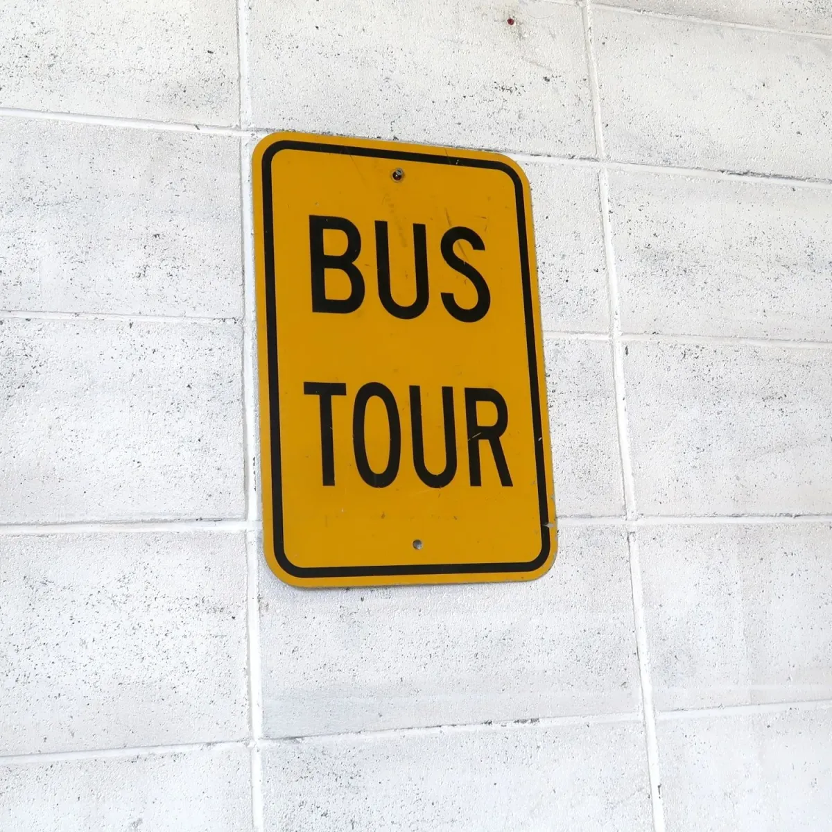 BUS TOUR ビンテージ ロードサイン