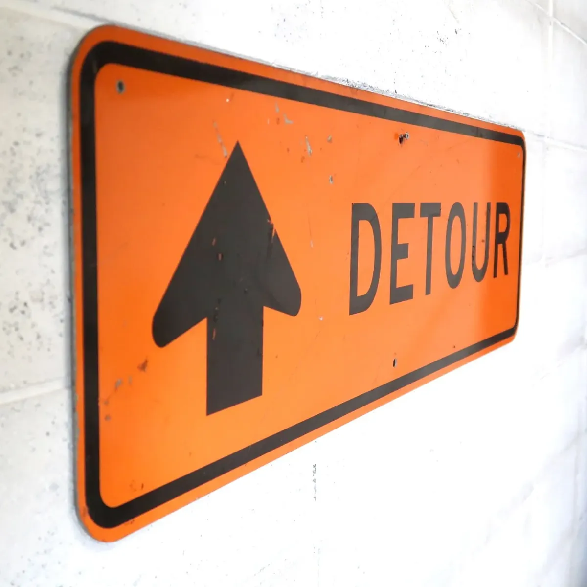 DETOUR ビンテージ ロードサイン