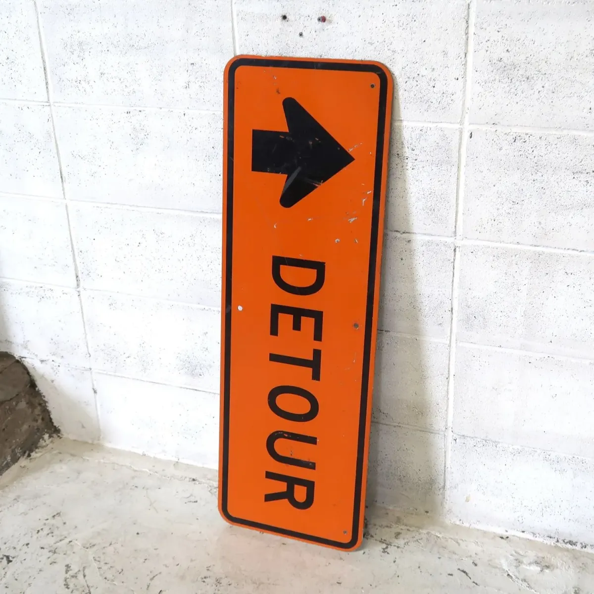 DETOUR ビンテージ ロードサイン