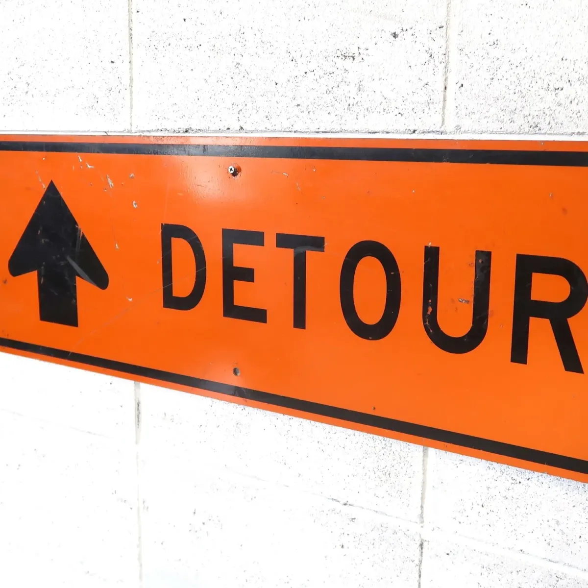 DETOUR ビンテージ ロードサイン