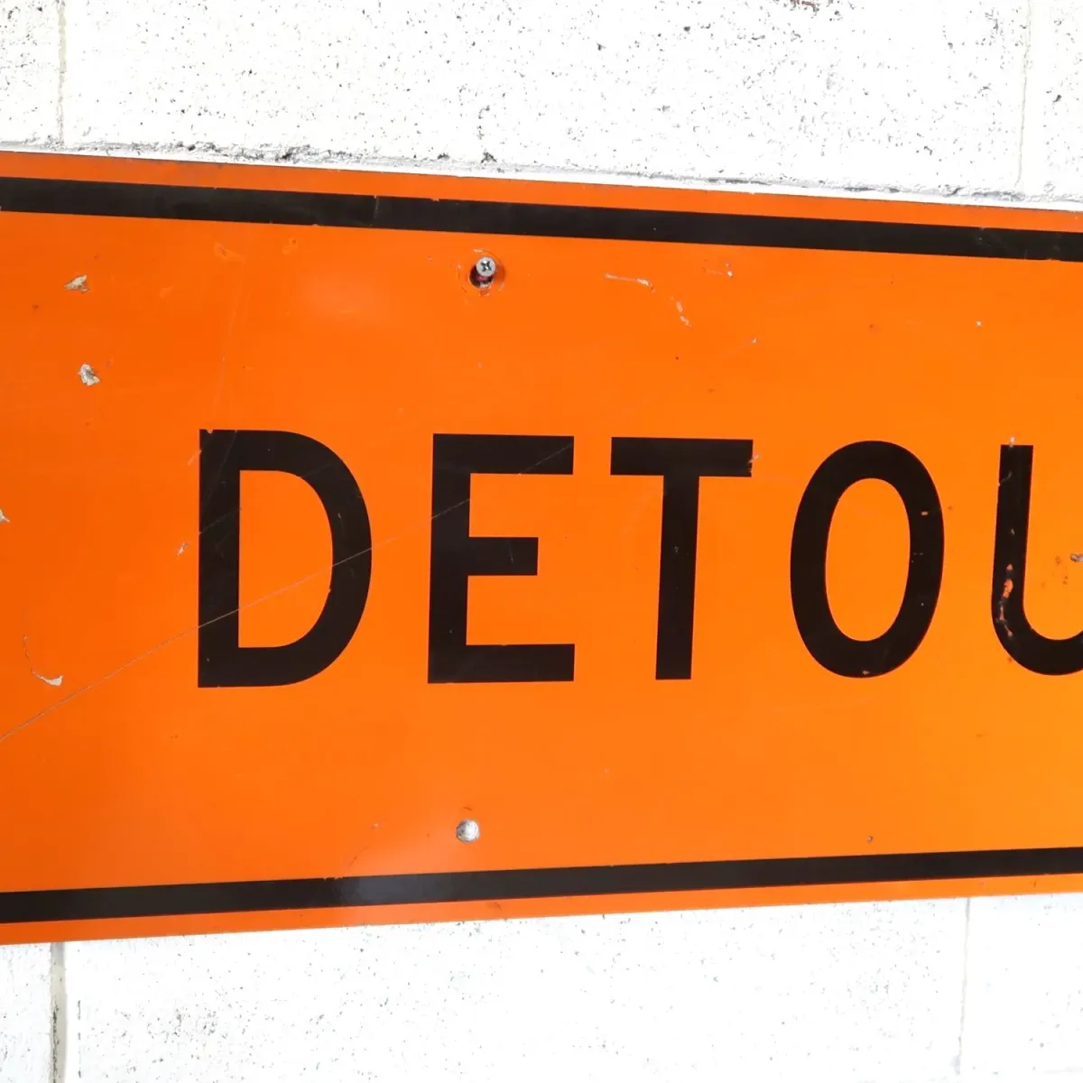 DETOUR ビンテージ ロードサイン
