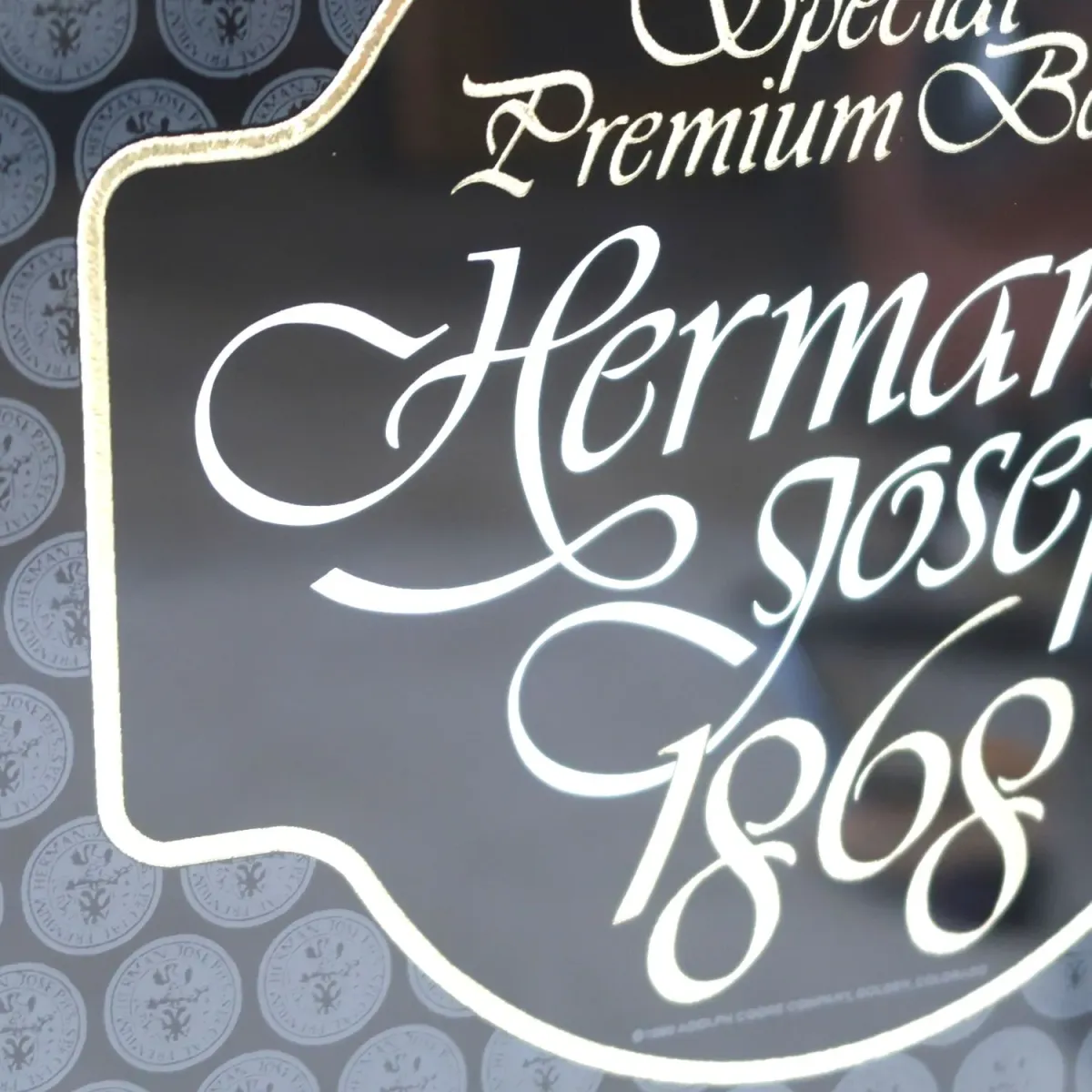 Herman Joseph's ビンテージ パブミラー