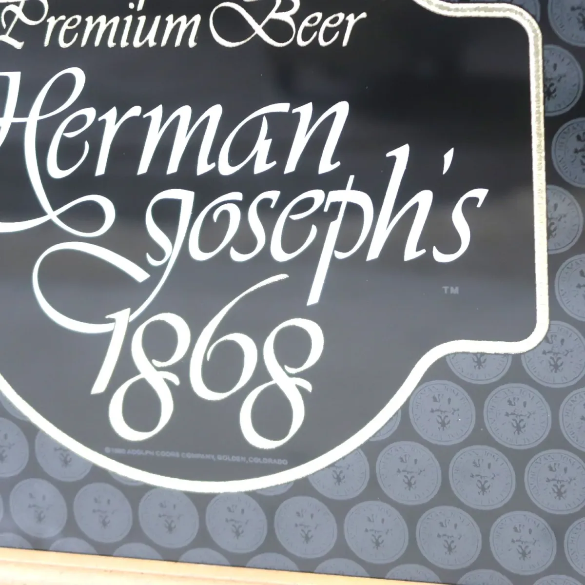 Herman Joseph's ビンテージ パブミラー