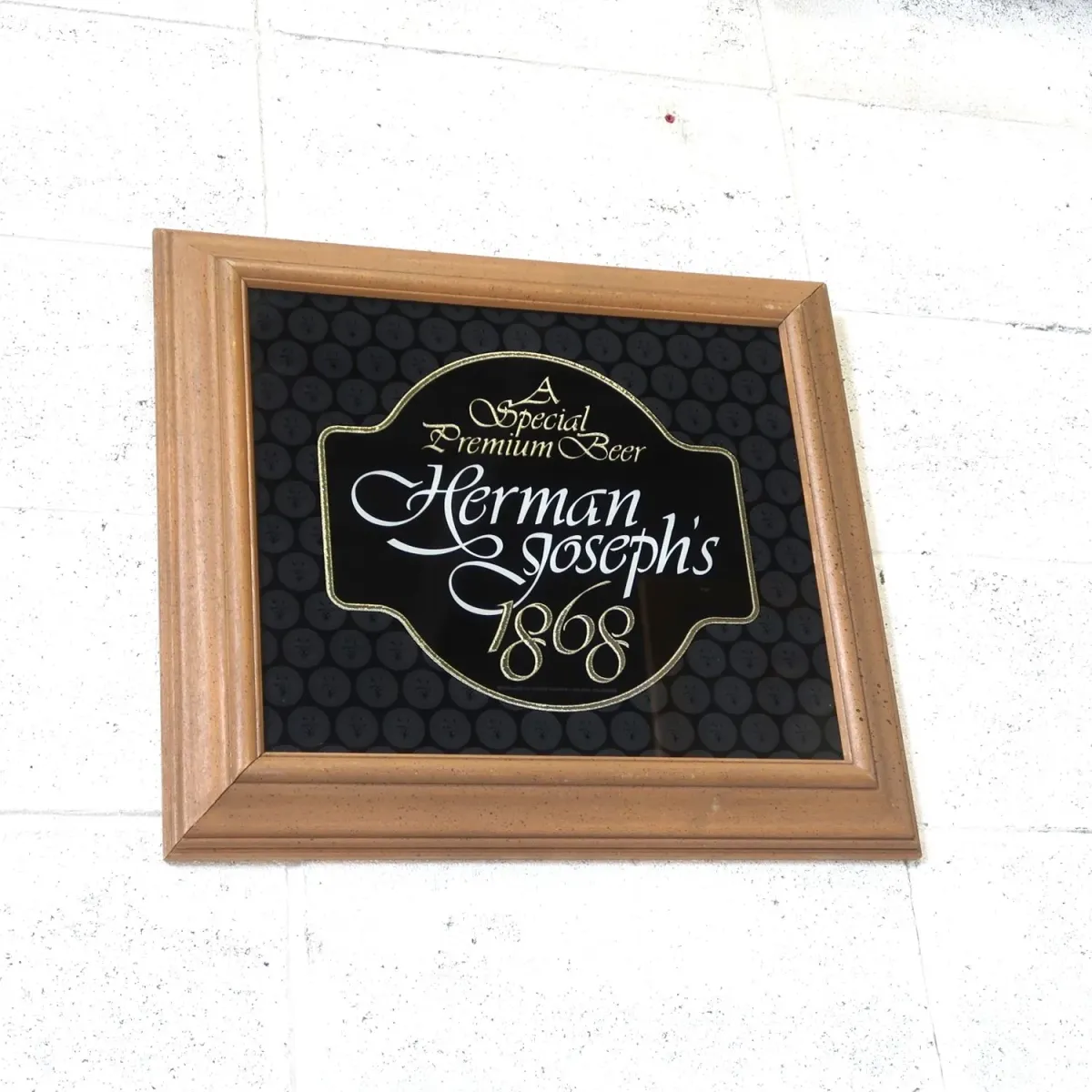 Herman Joseph's ビンテージ パブミラー