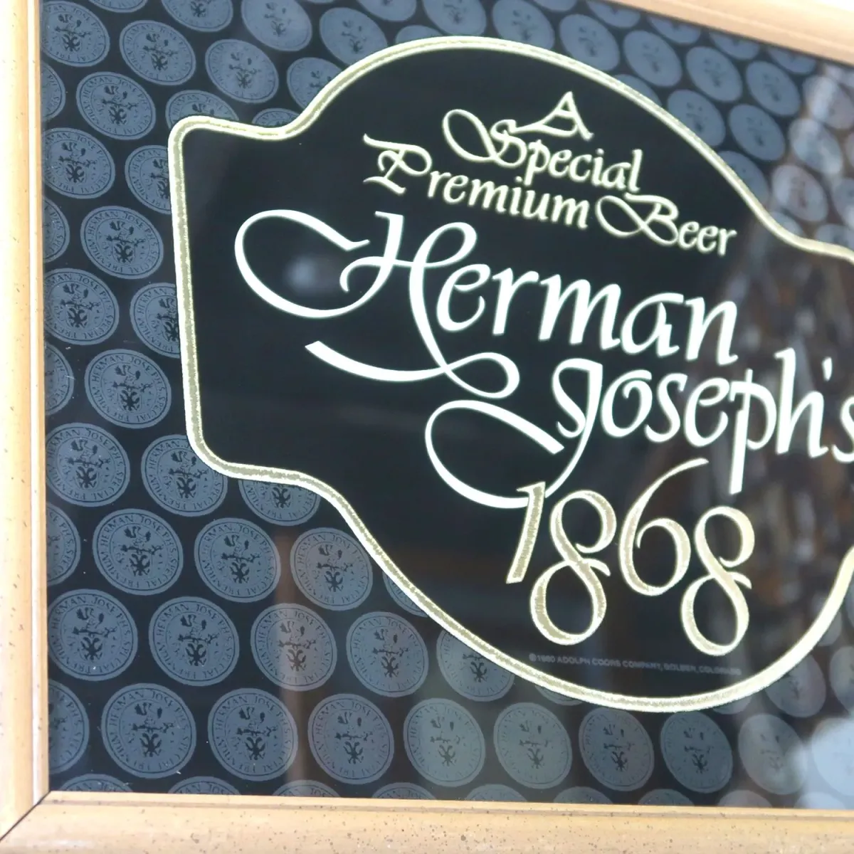 Herman Joseph's ビンテージ パブミラー