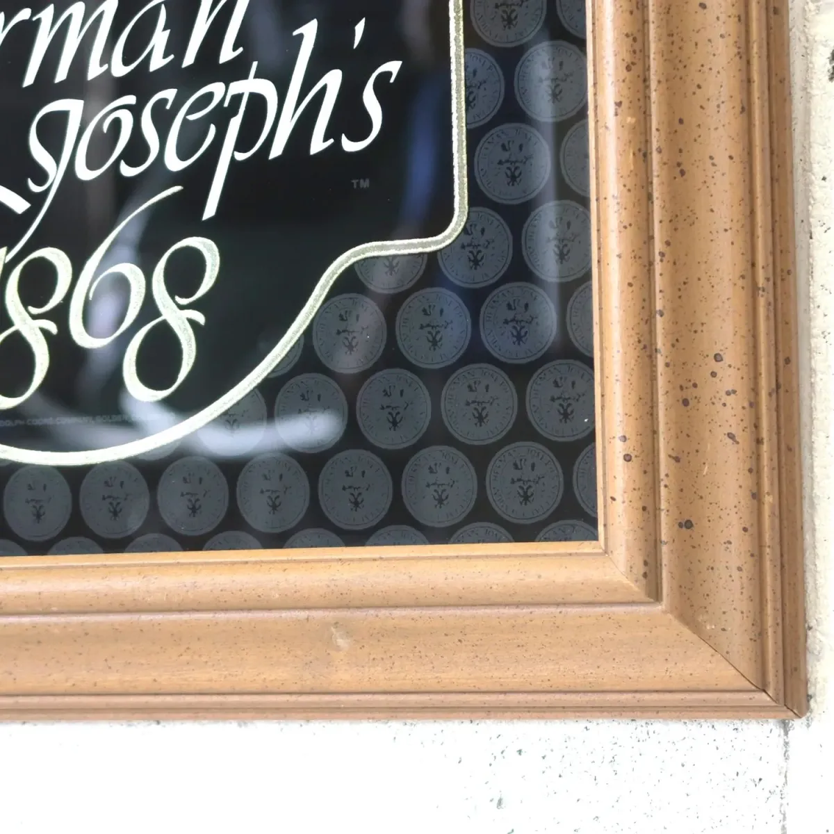 Herman Joseph's ビンテージ パブミラー