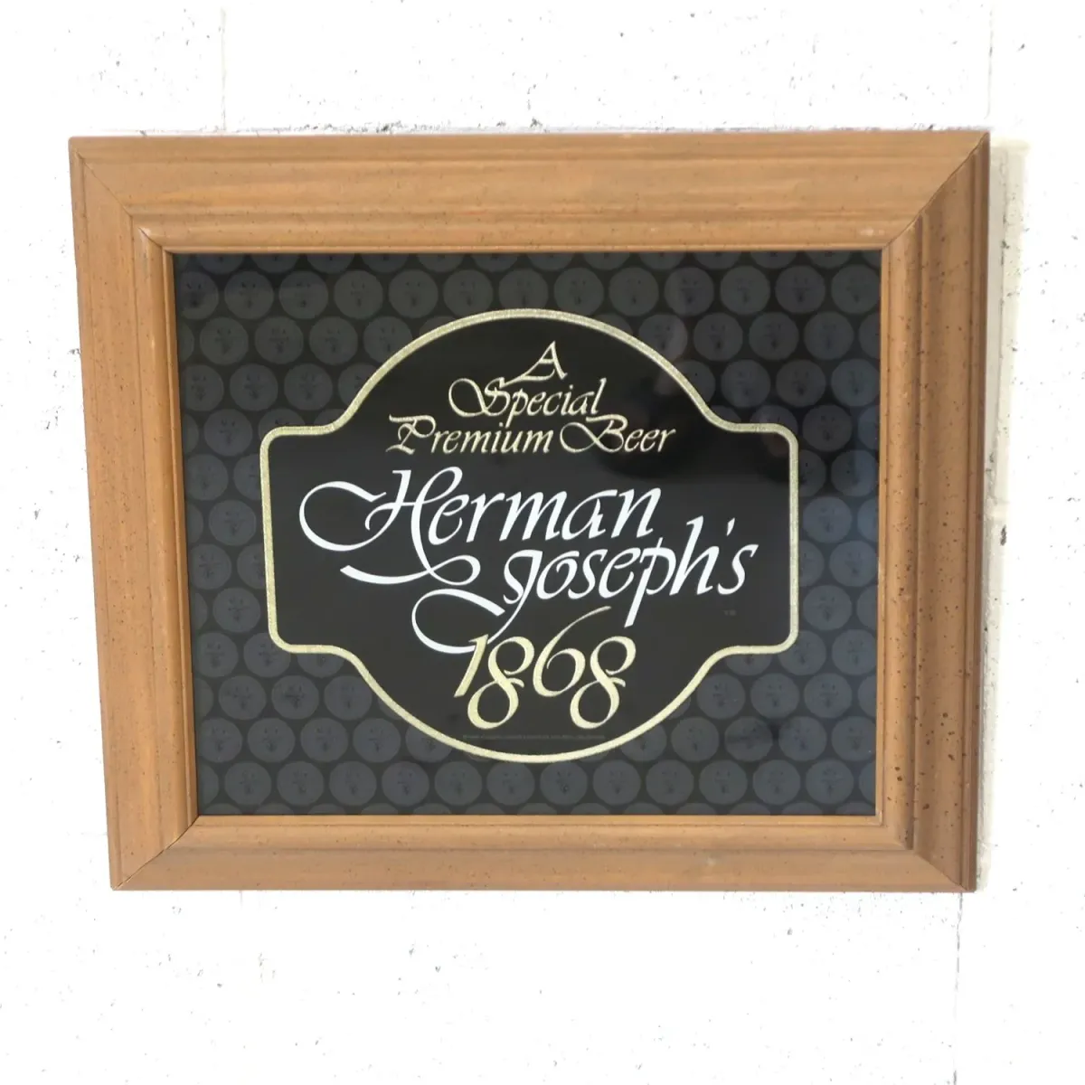 Herman Joseph's ビンテージ パブミラー