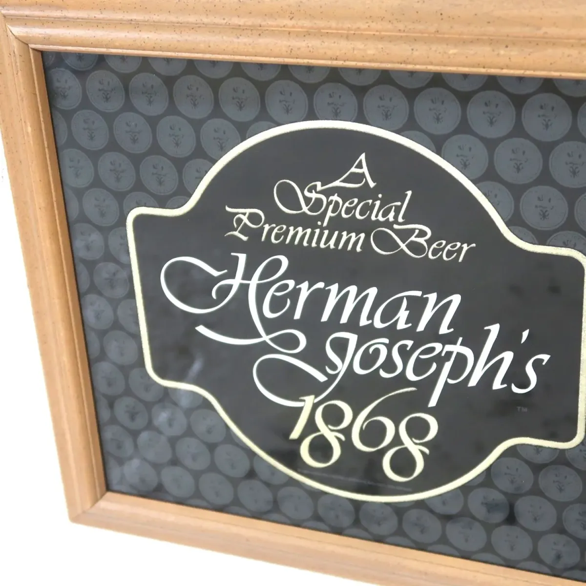 Herman Joseph's ビンテージ パブミラー