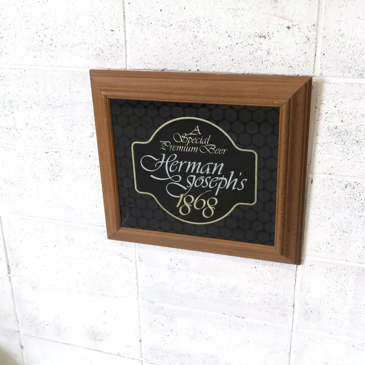 Herman Joseph's ビンテージ パブミラー