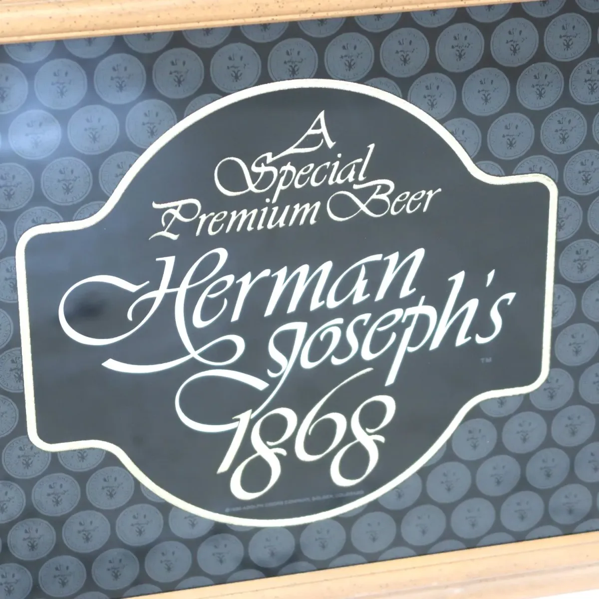 Herman Joseph's ビンテージ パブミラー