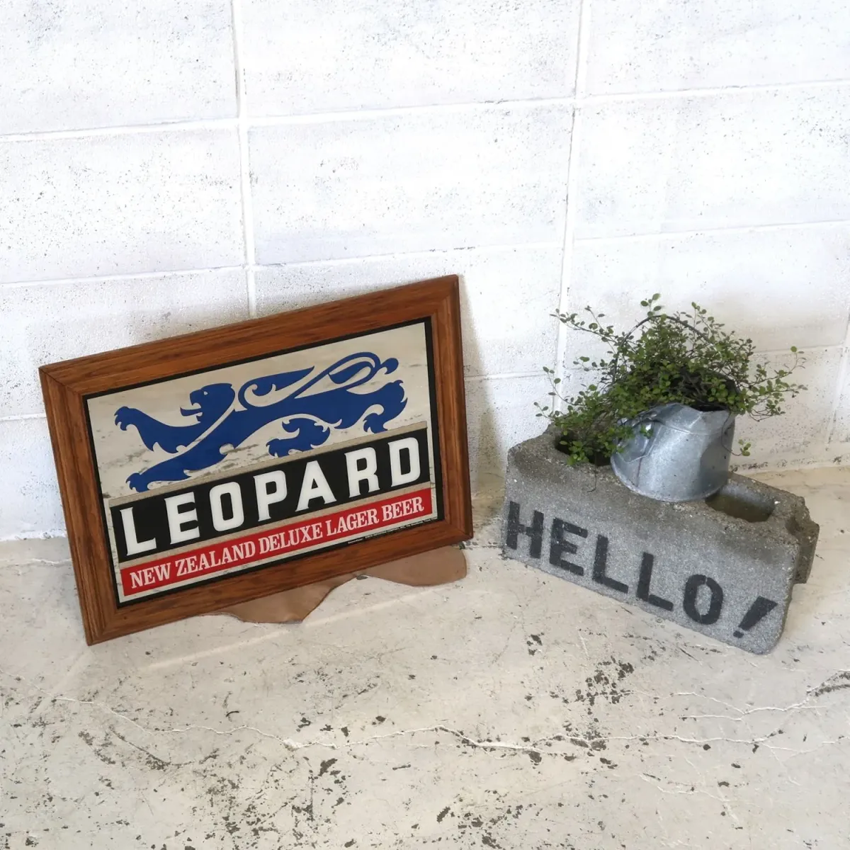 LEOPARD ビンテージ パブミラー