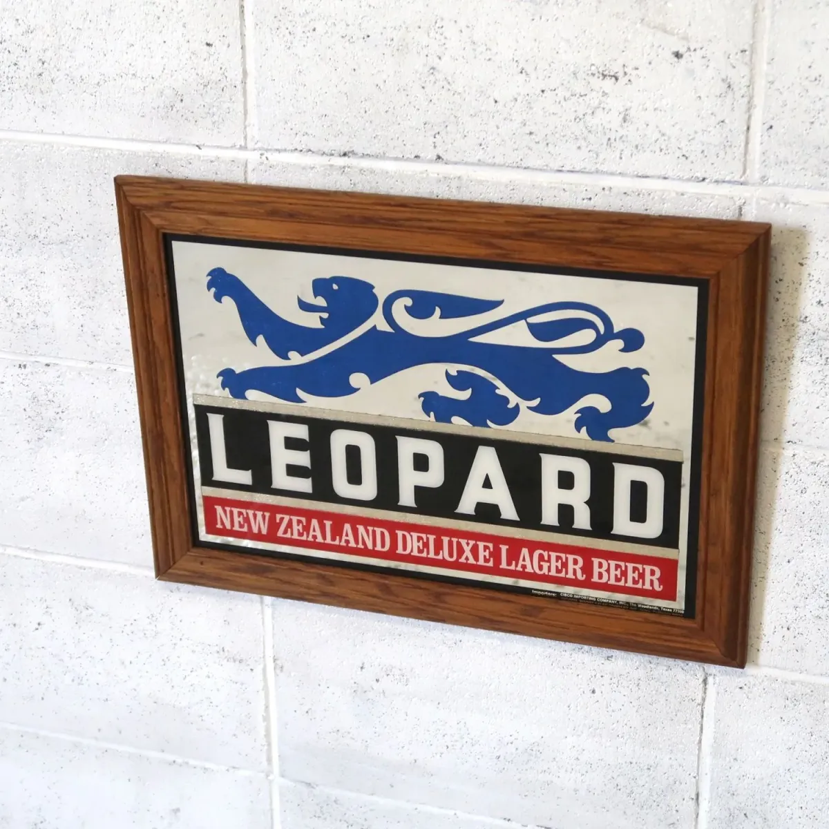LEOPARD ビンテージ パブミラー