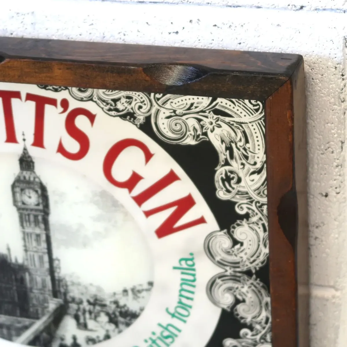 BURNETT'S GIN ビンテージ パブミラー