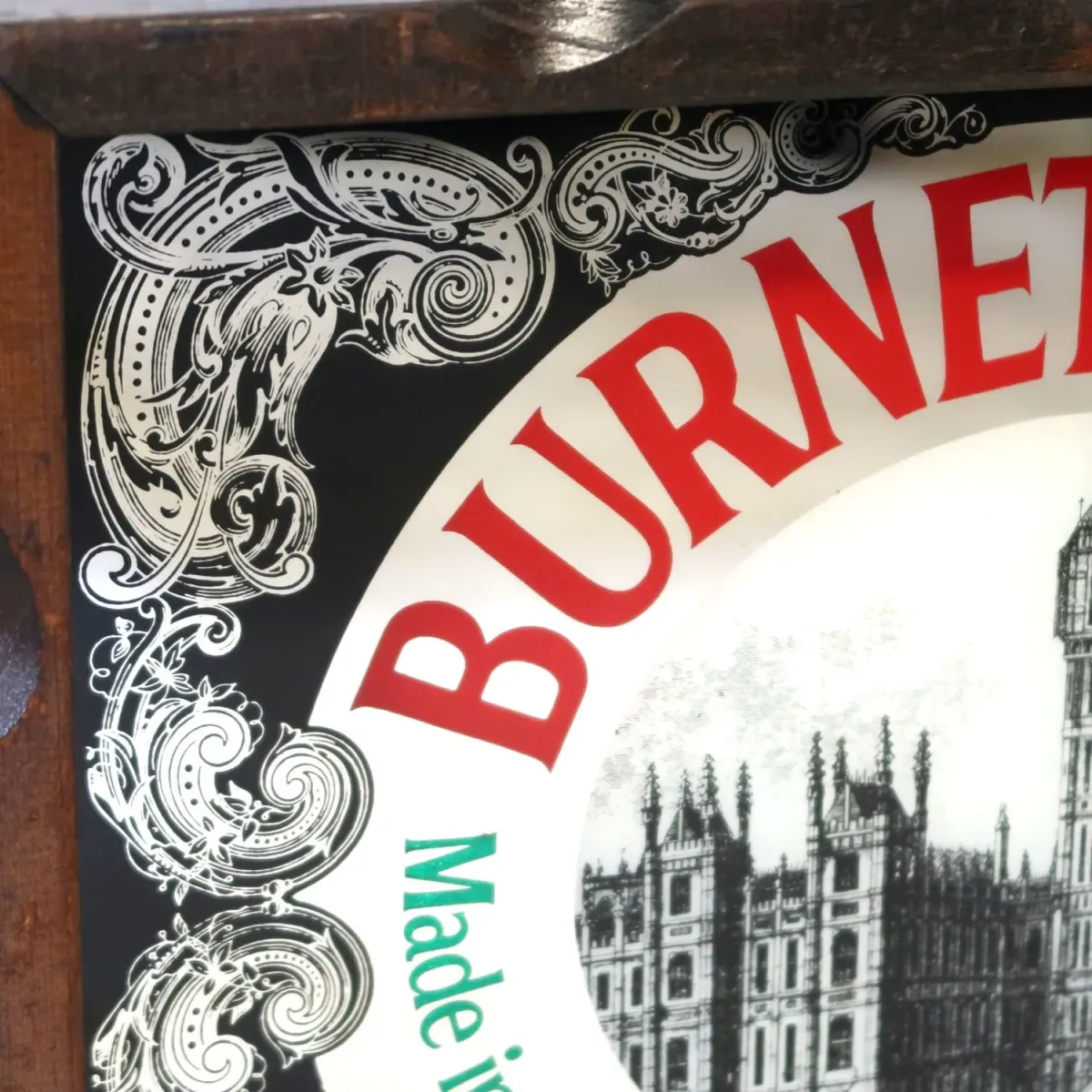 BURNETT'S GIN ビンテージ パブミラー