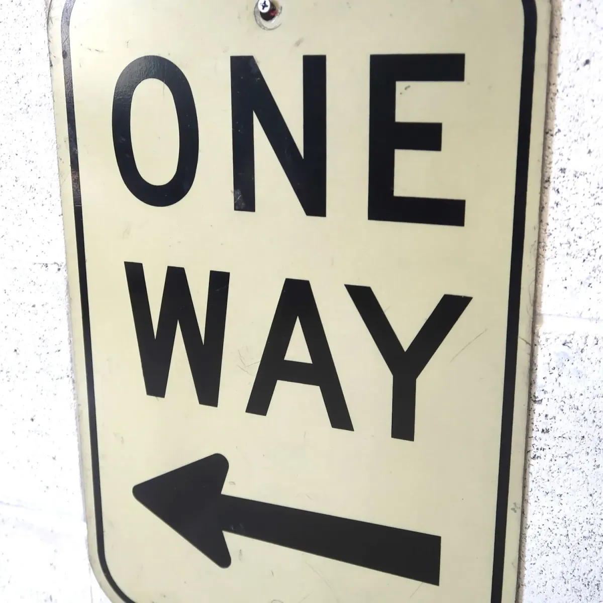 ONE WAY ビンテージ ロードサイン