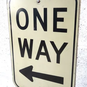 ONE WAY ビンテージ ロードサイン