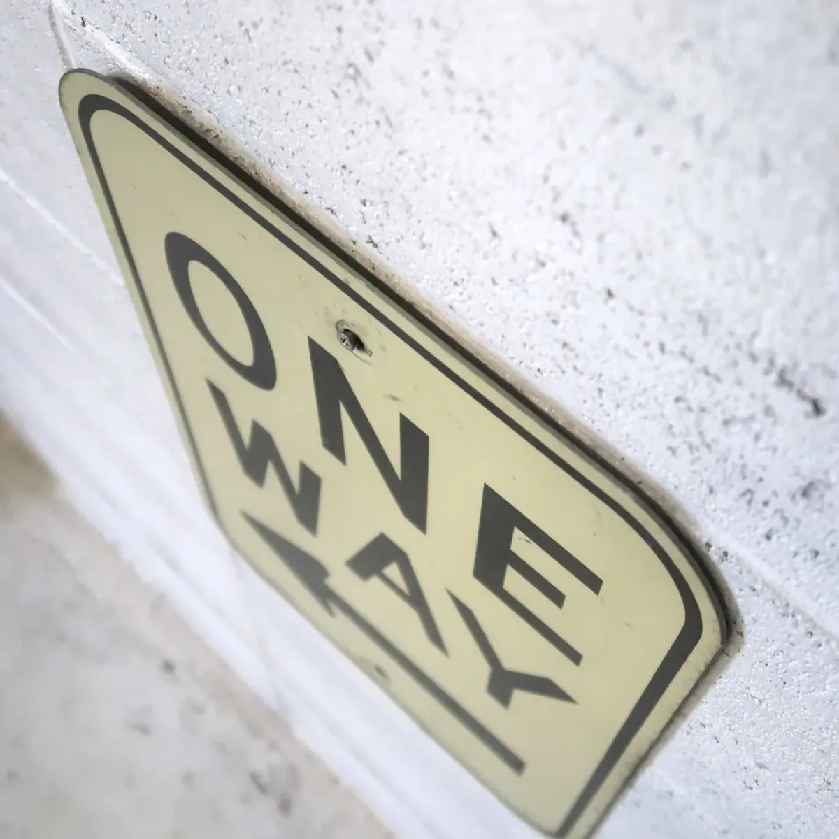 ONE WAY ビンテージ ロードサイン