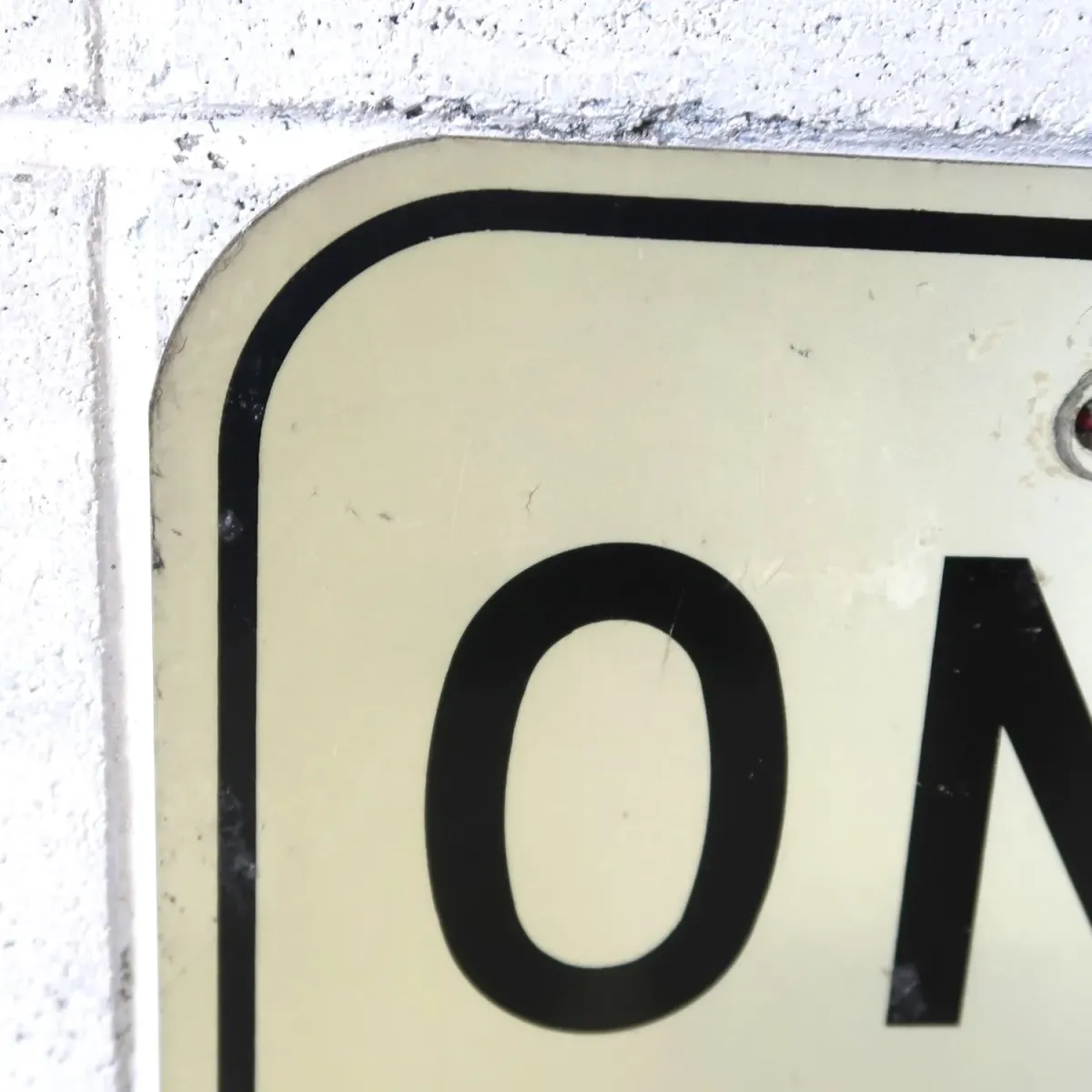 ONE WAY ビンテージ ロードサイン
