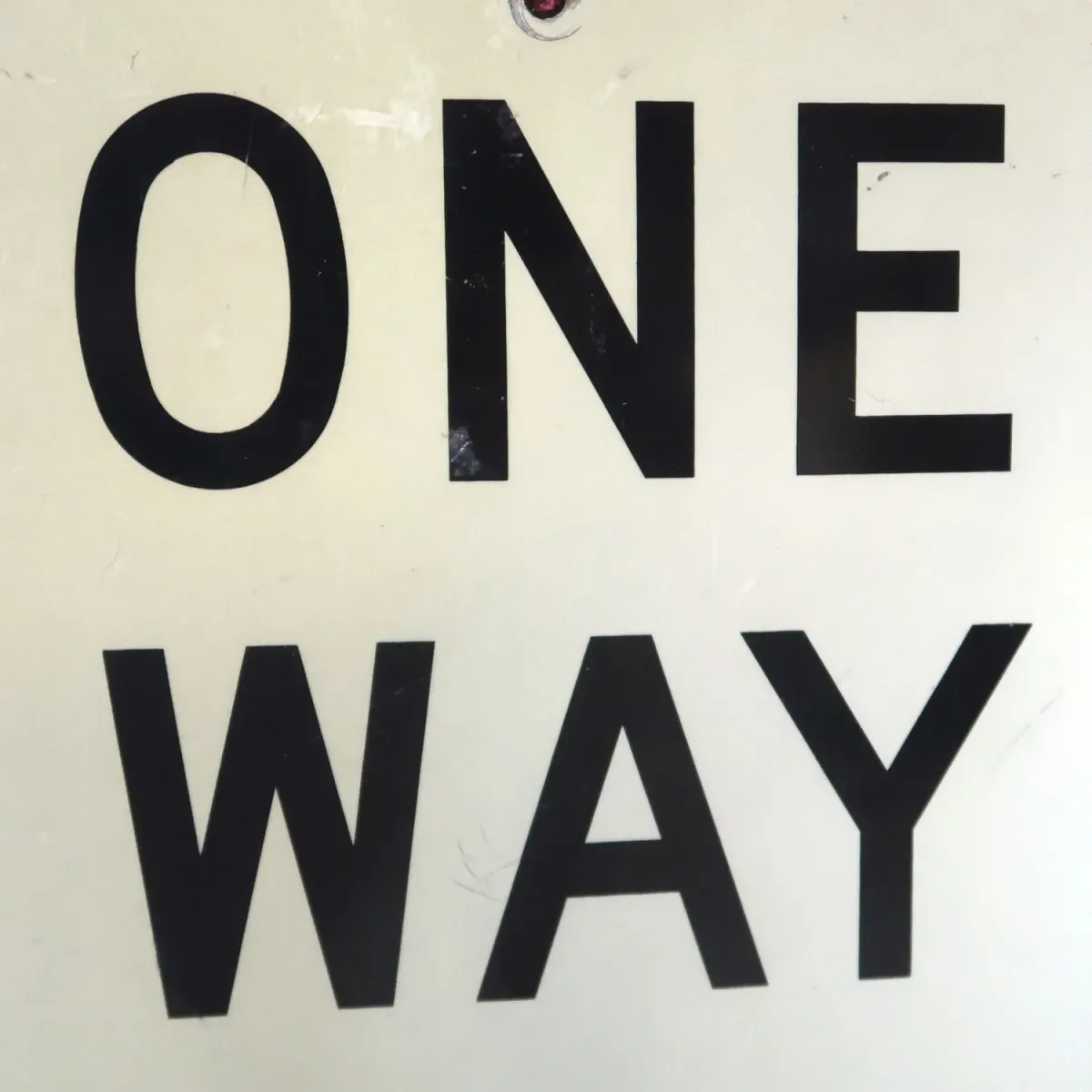 ONE WAY ビンテージ ロードサイン