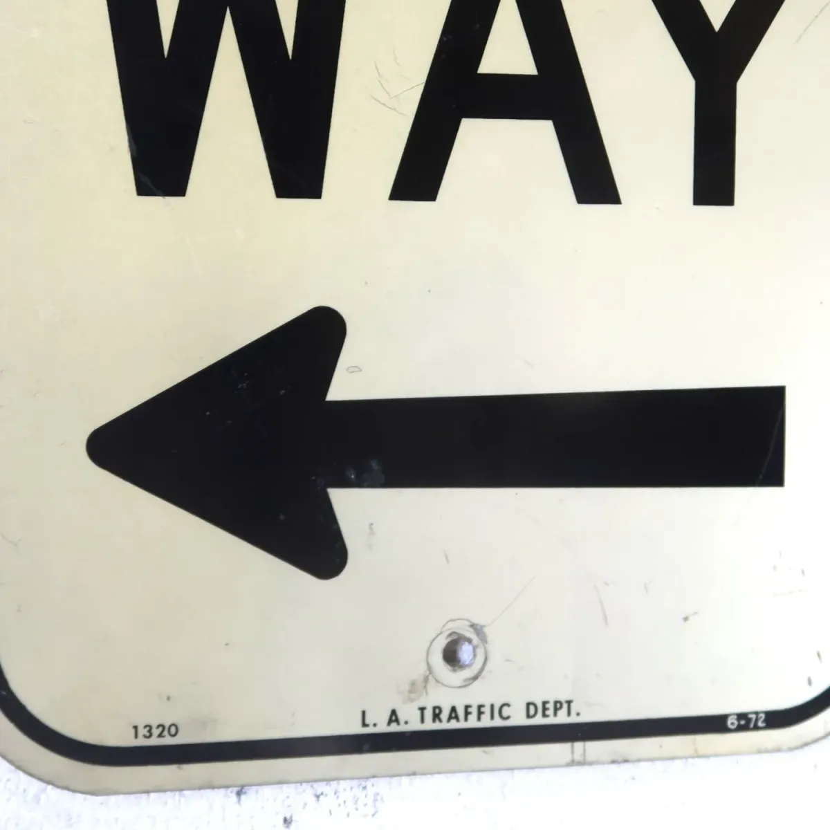 ONE WAY ビンテージ ロードサイン