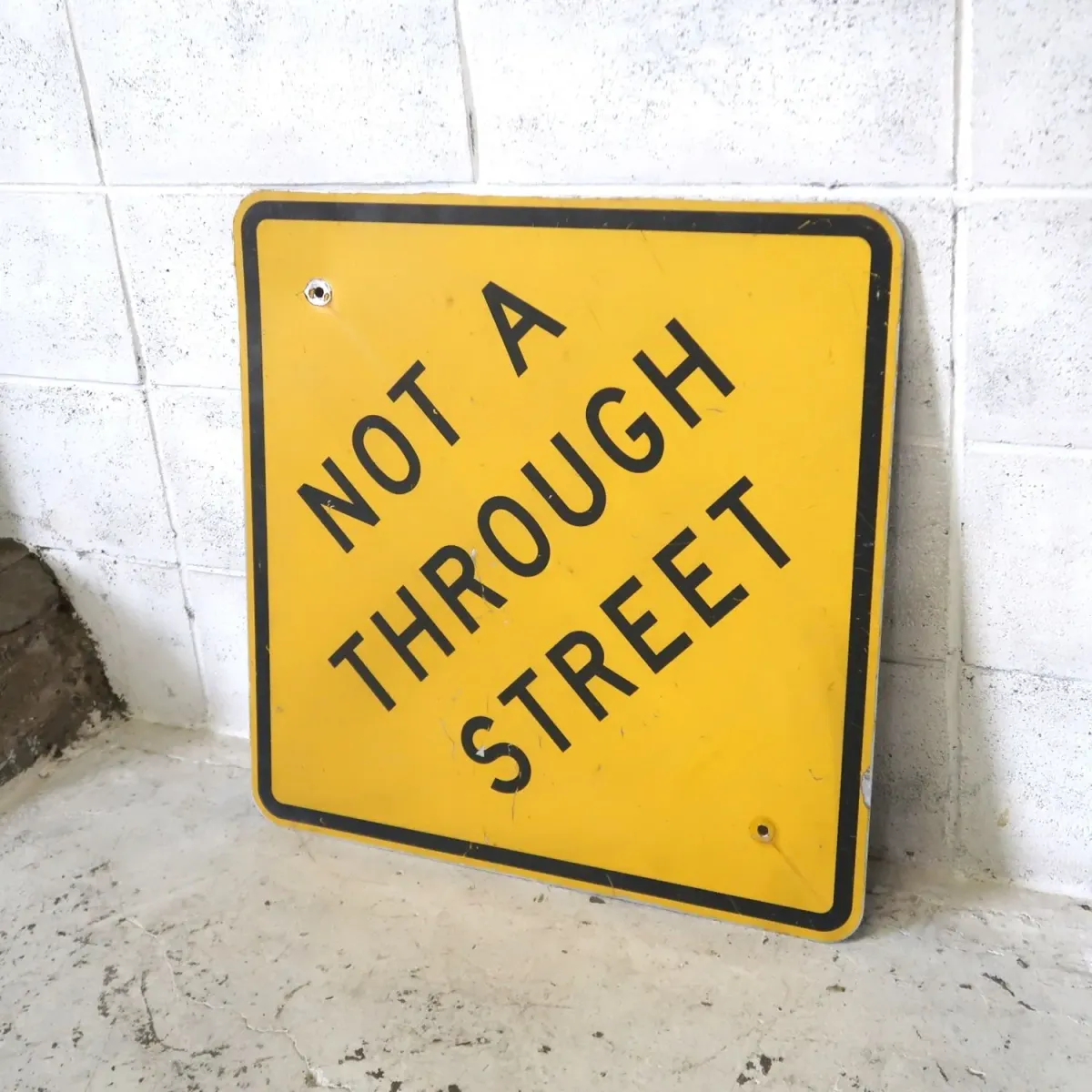 NOT A THROUGH STREET ビンテージ ロードサイン