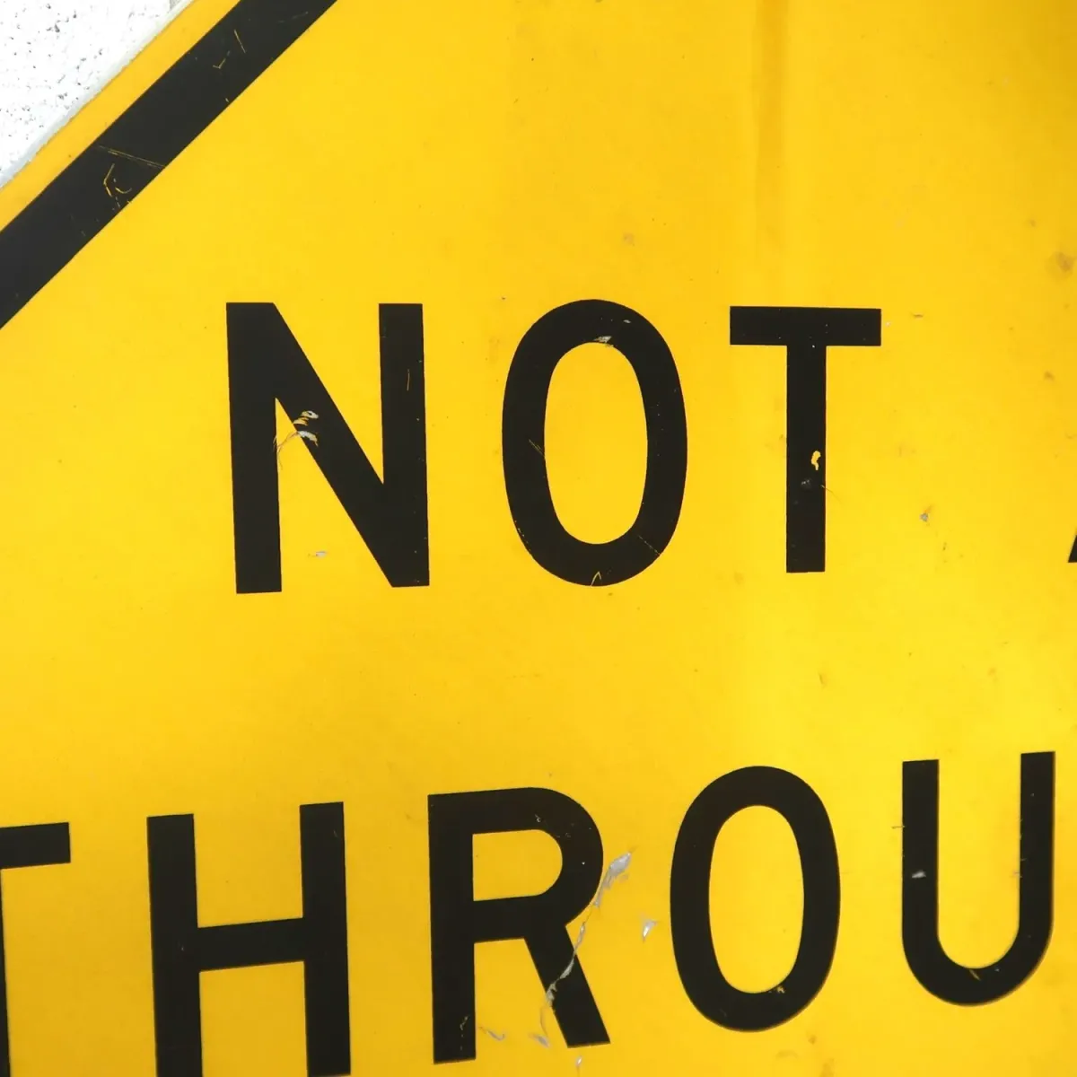 NOT A THROUGH STREET ビンテージ ロードサイン