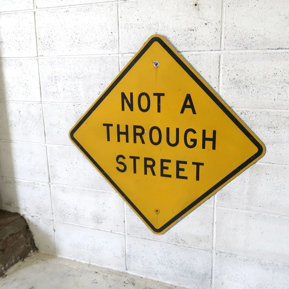 NOT A THROUGH STREET ビンテージ ロードサイン