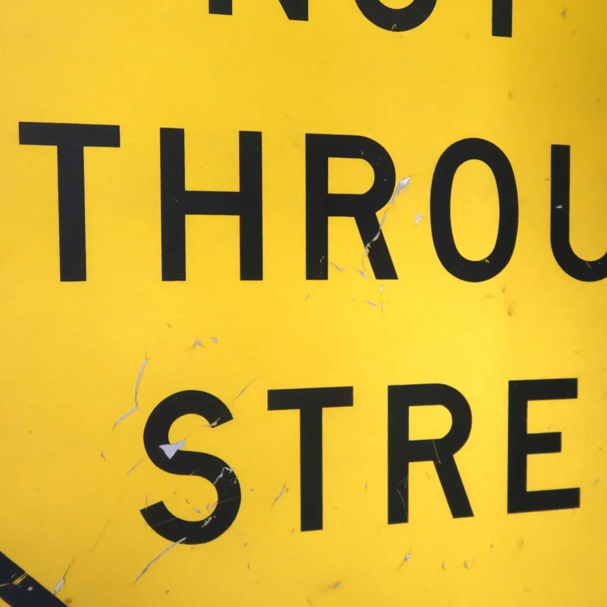 NOT A THROUGH STREET ビンテージ ロードサイン