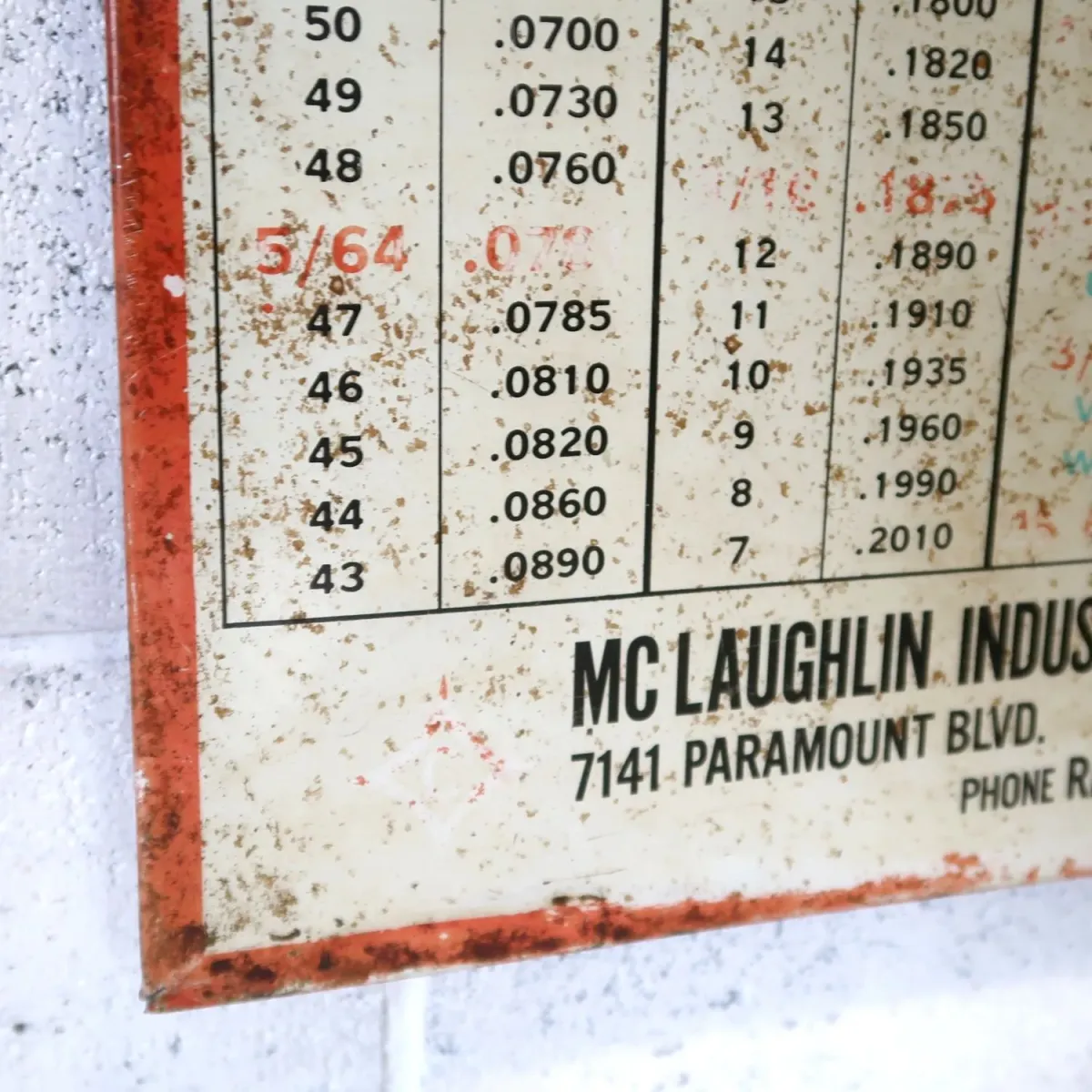 MC LAUGHLIN ビンテージ サインボード