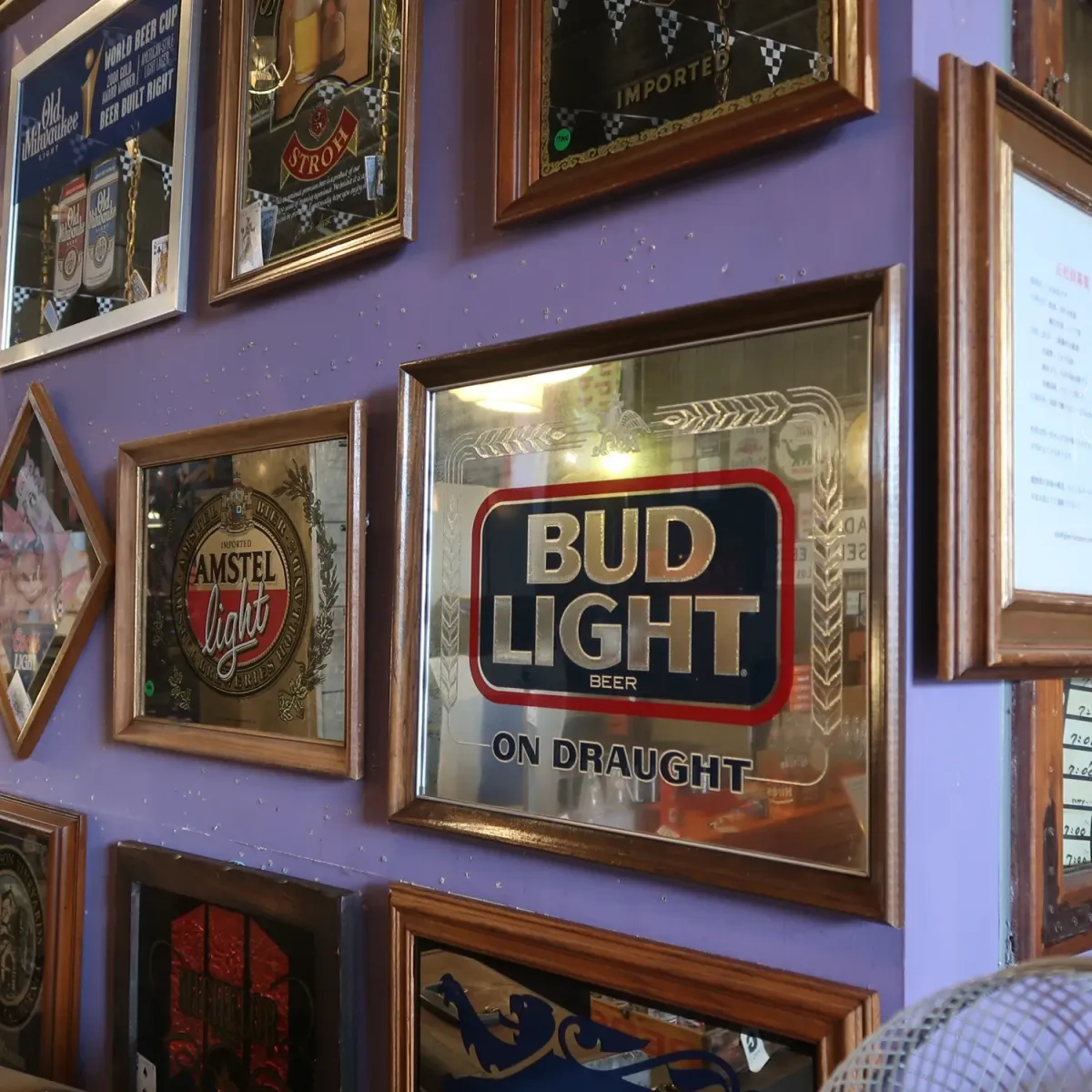 BUD LIGHT ビンテージ パブミラー