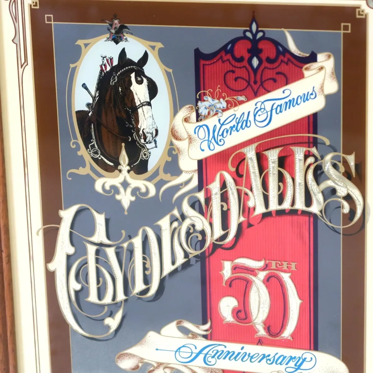 Budweiser ビンテージ パブミラー