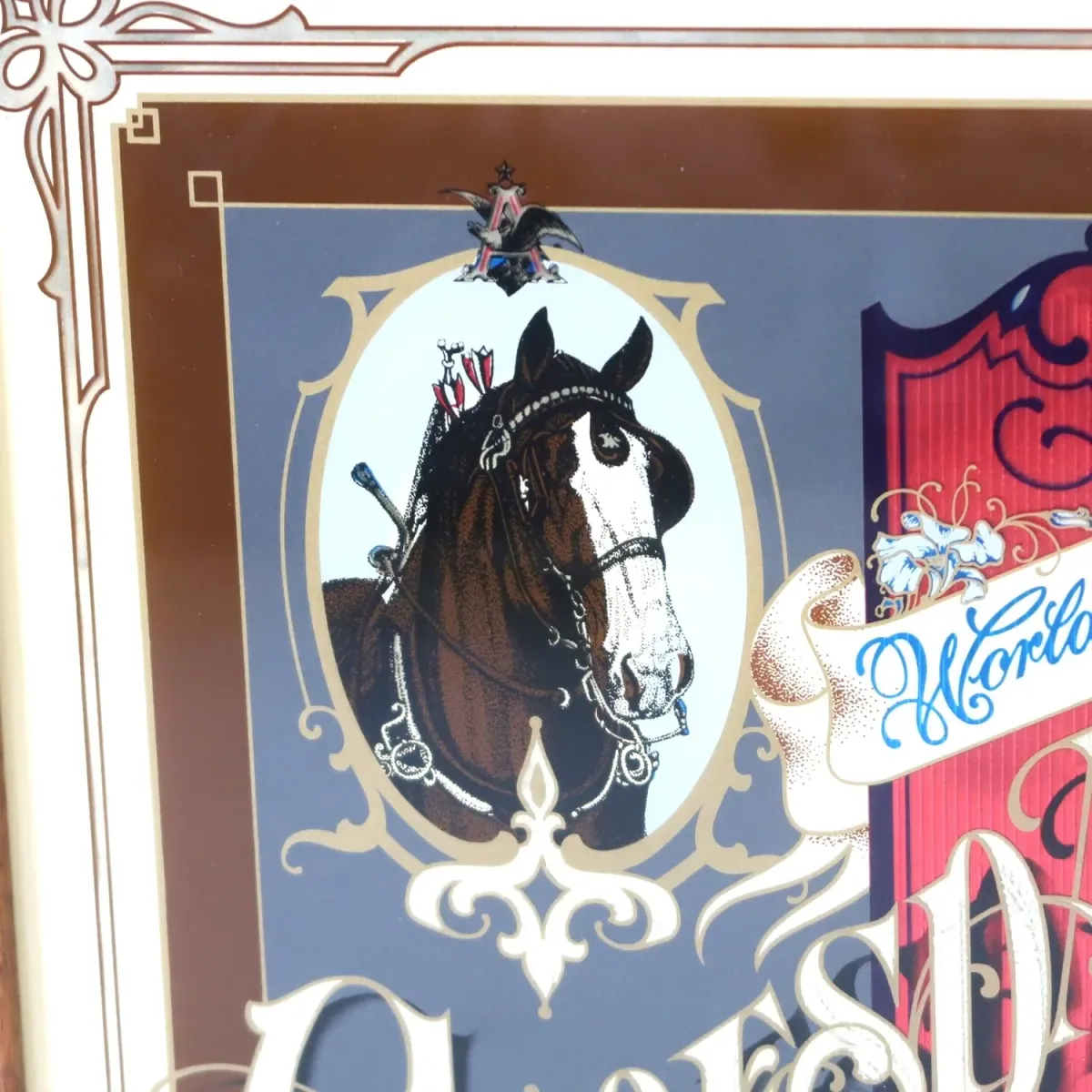 Budweiser ビンテージ パブミラー