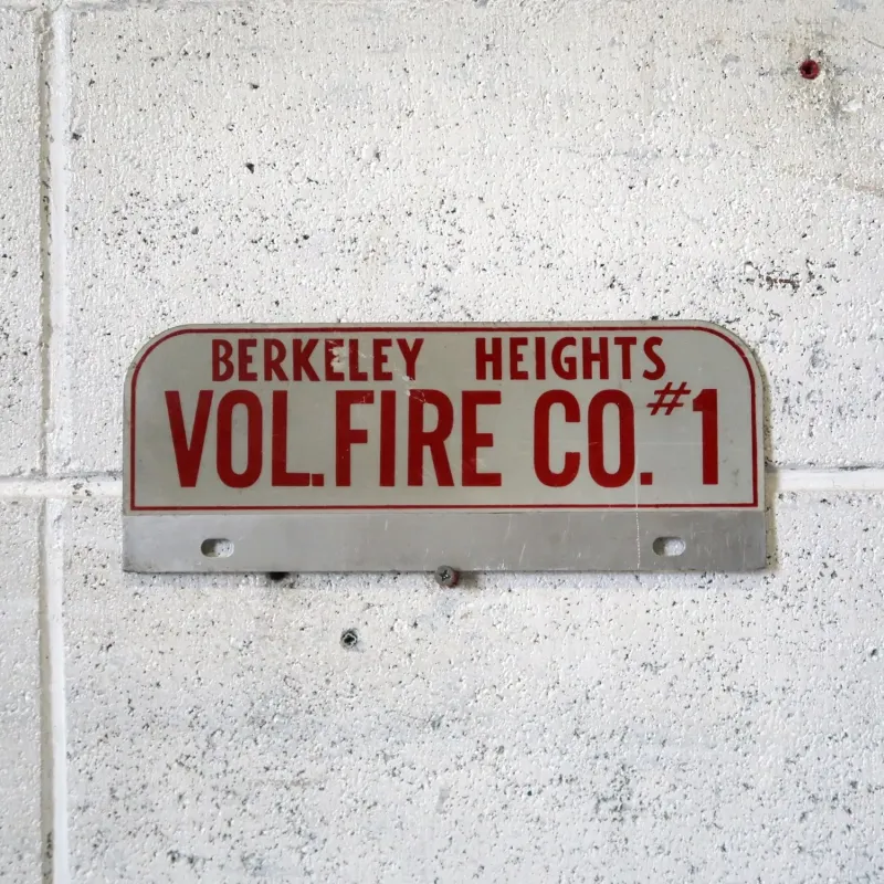 VOL. FIRE CO. ビンテージ サインプレート