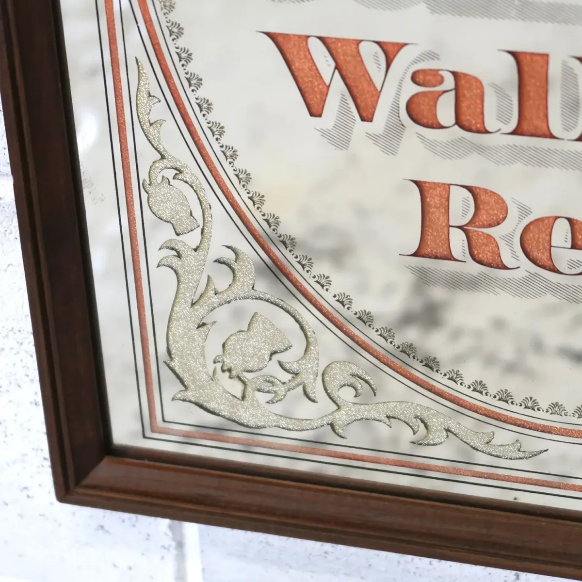Johnnie Walker Red ビンテージ パブミラー