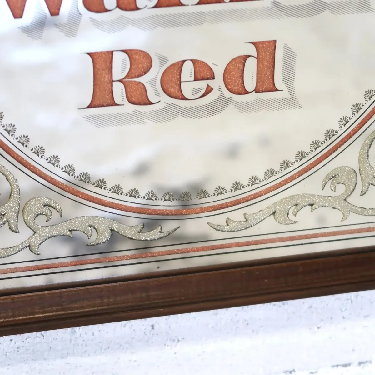 Johnnie Walker Red ビンテージ パブミラー