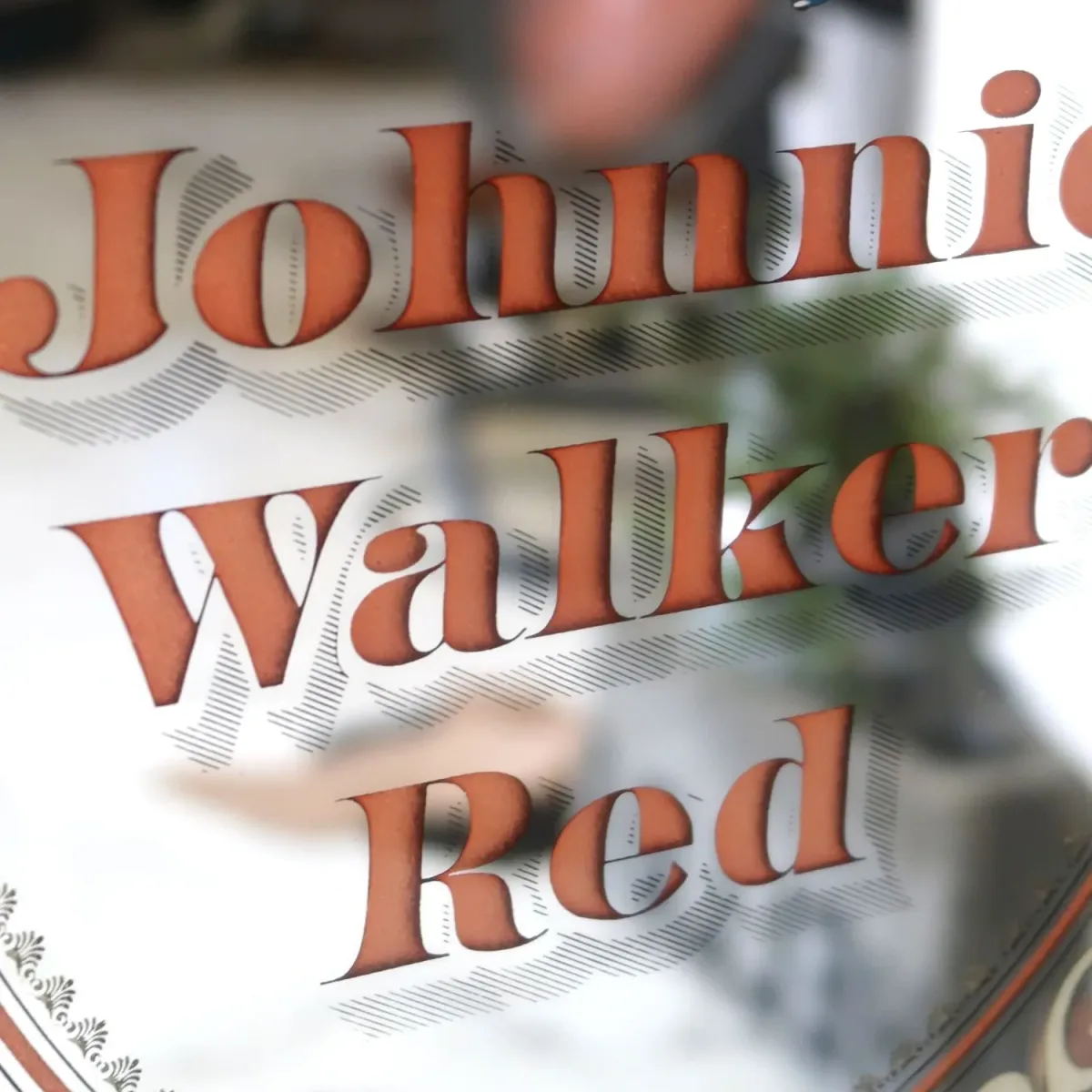 Johnnie Walker Red ビンテージ パブミラー