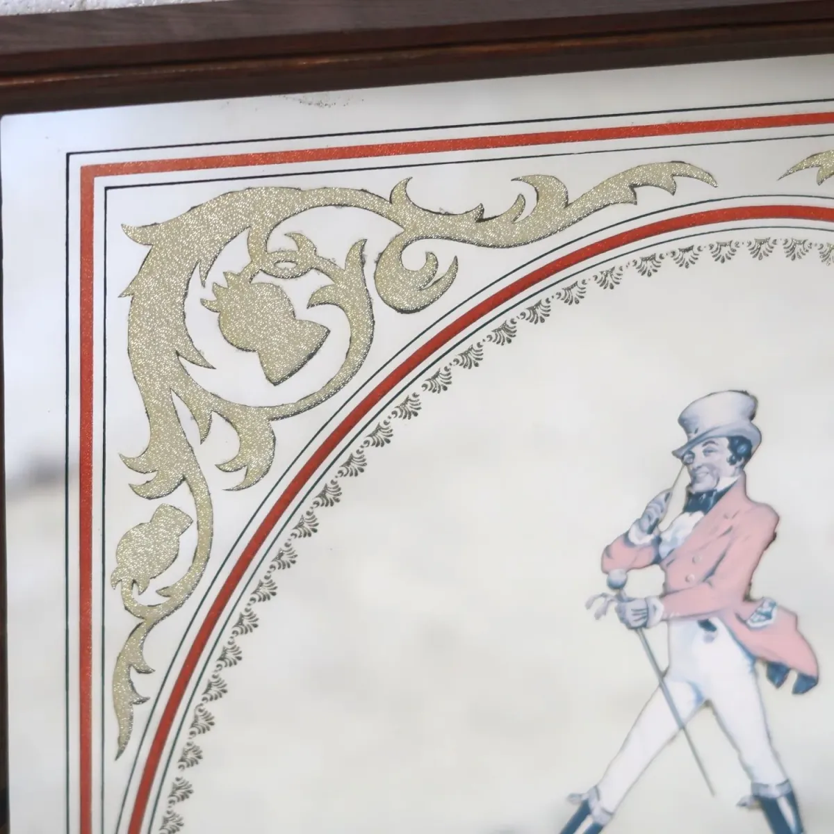 Johnnie Walker Red ビンテージ パブミラー