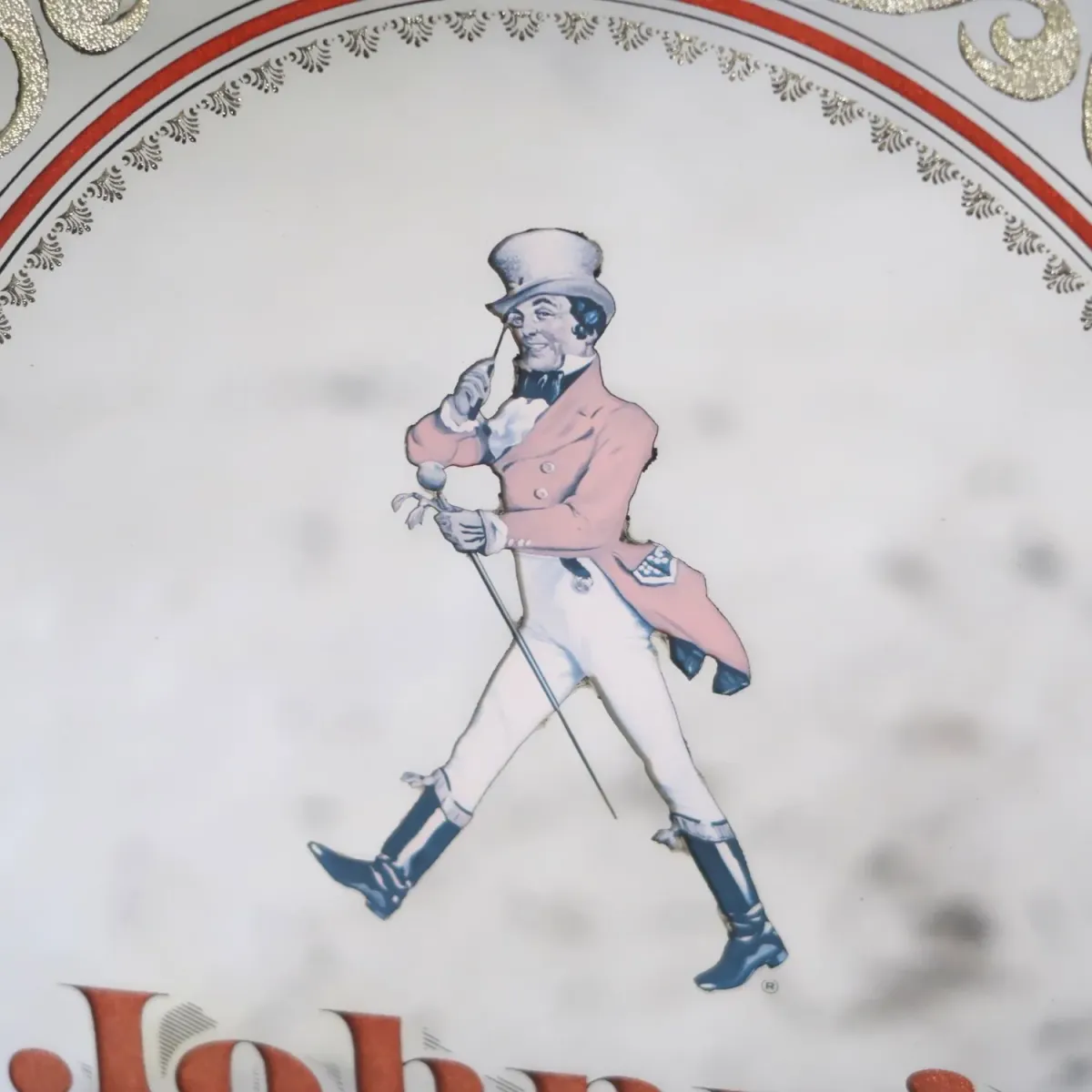 Johnnie Walker Red ビンテージ パブミラー