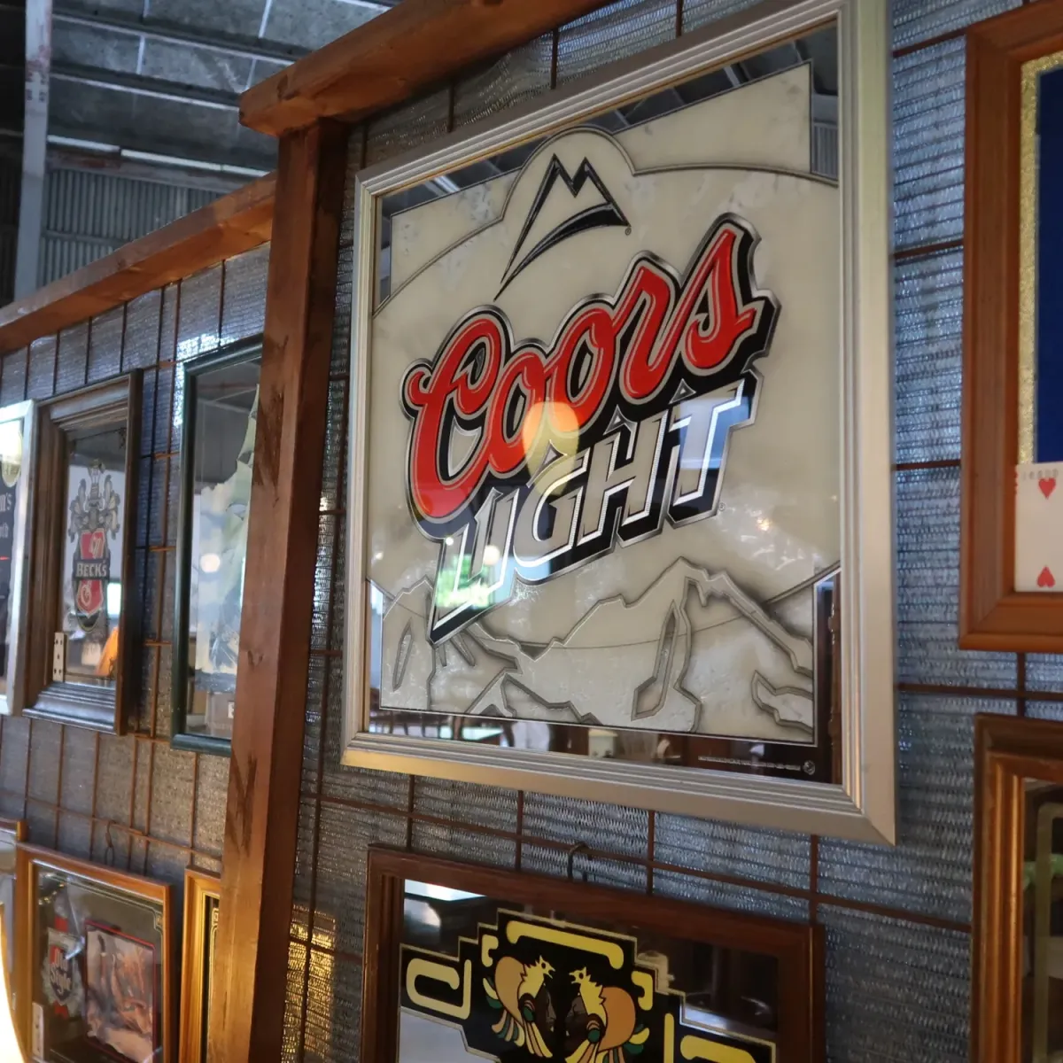 Coors LIGHT パブミラー