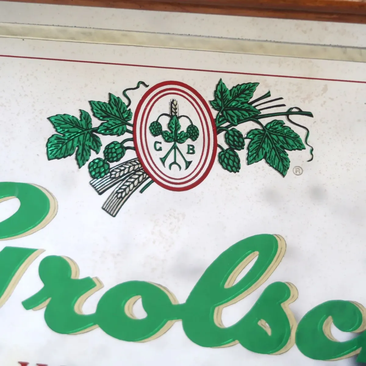 Grolsch ビンテージ パブミラー