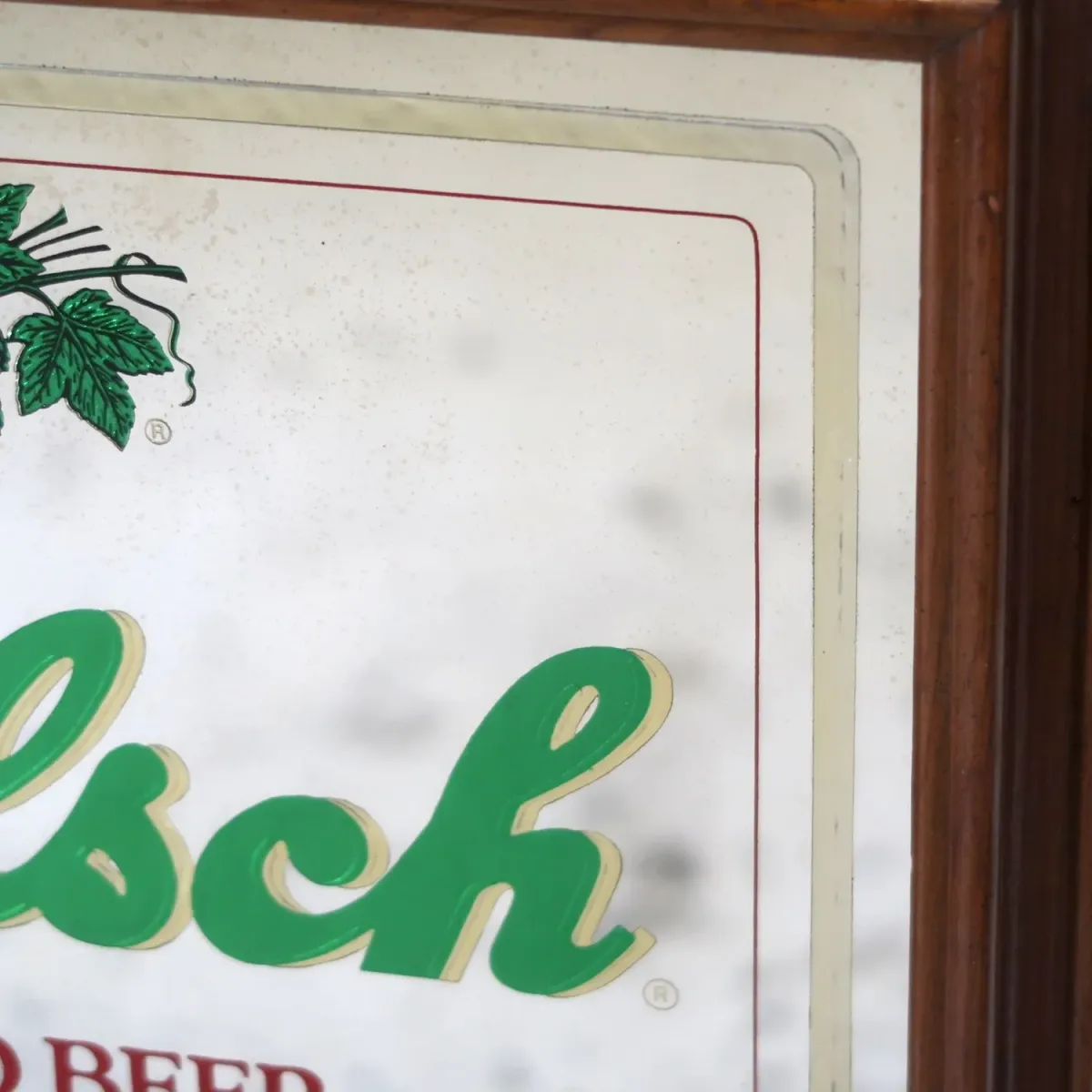 Grolsch ビンテージ パブミラー