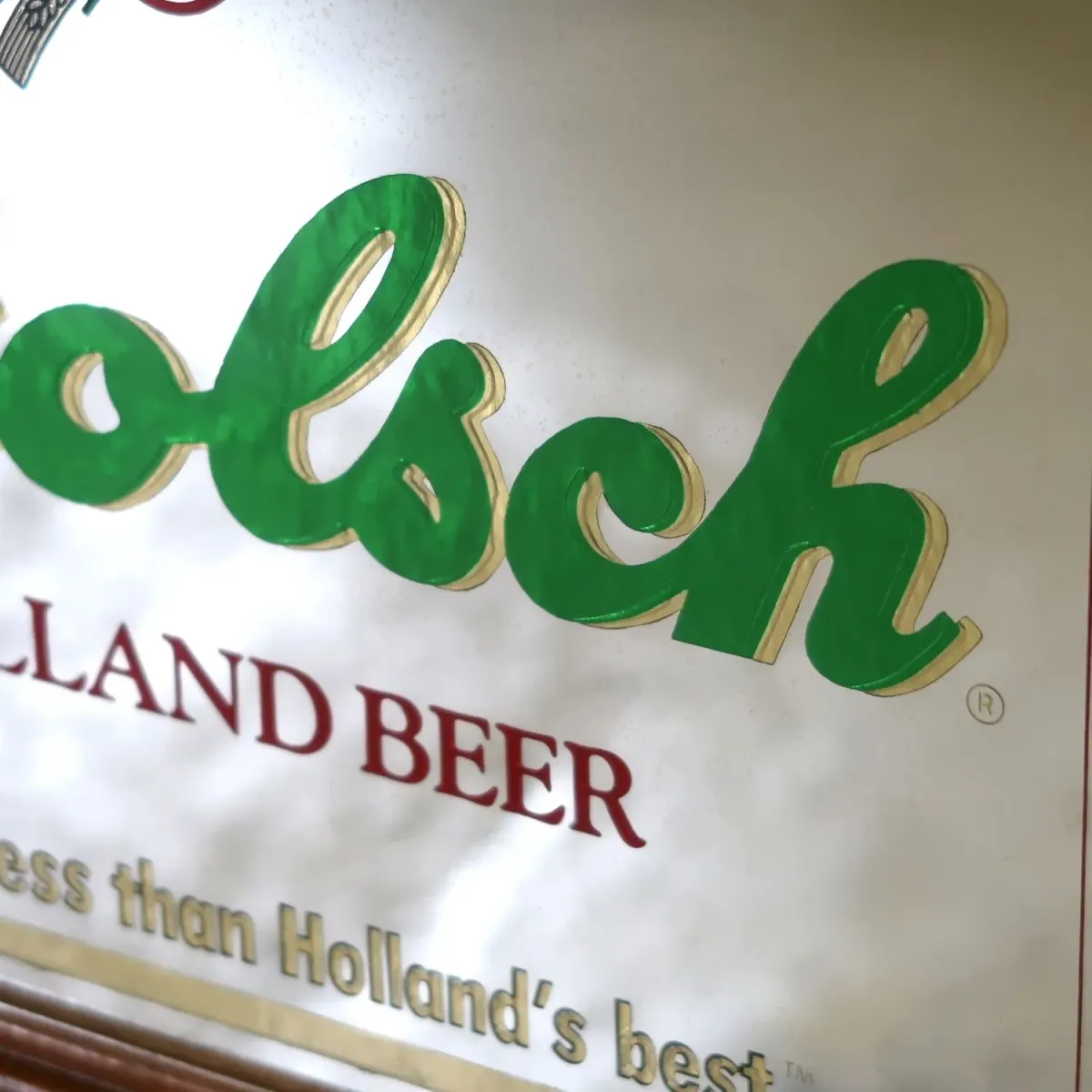 Grolsch ビンテージ パブミラー